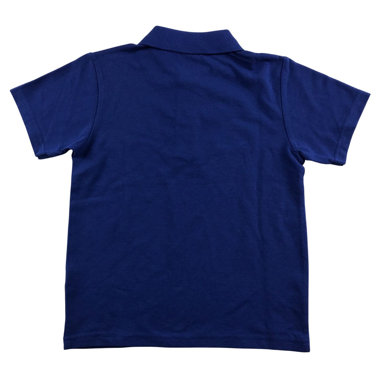 6-7 years royal blue unisex school polo shirt