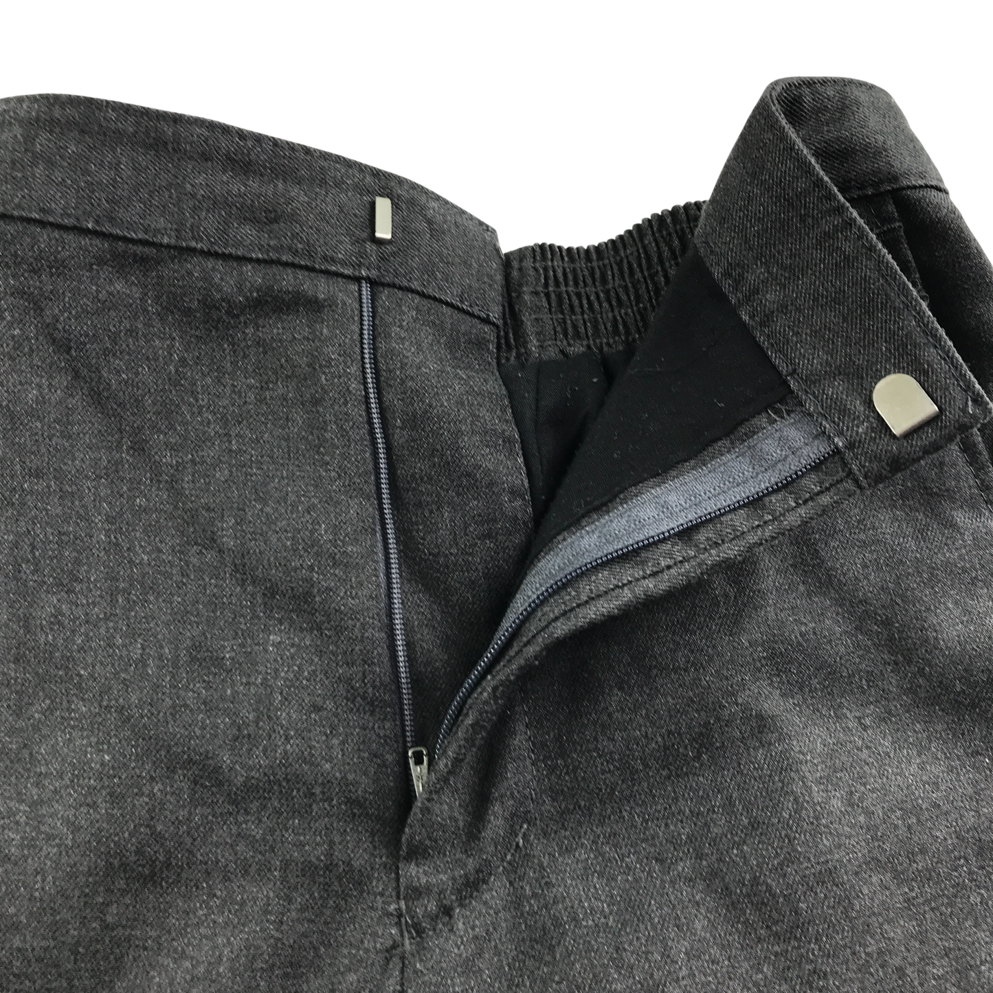Grey boys elasticated waist school shorts