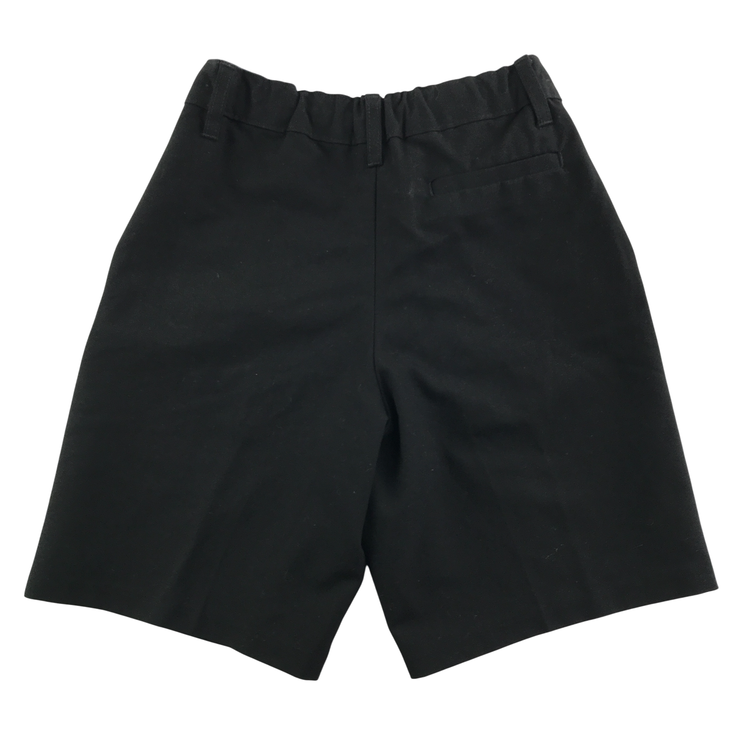 Black boys adjustable waist school shorts