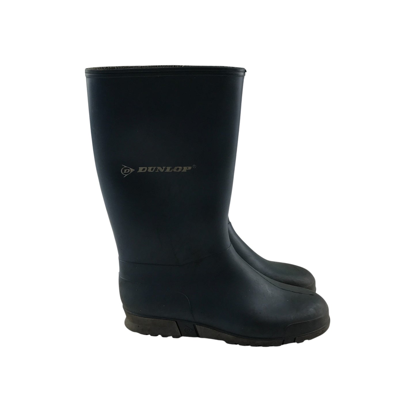 Dunlop Wellie boots shoe size 2 plain navy calf height