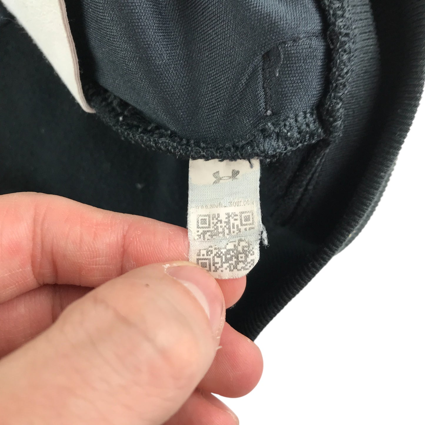 Under Armour hoodie 11-13 years black with grey arm strip detail