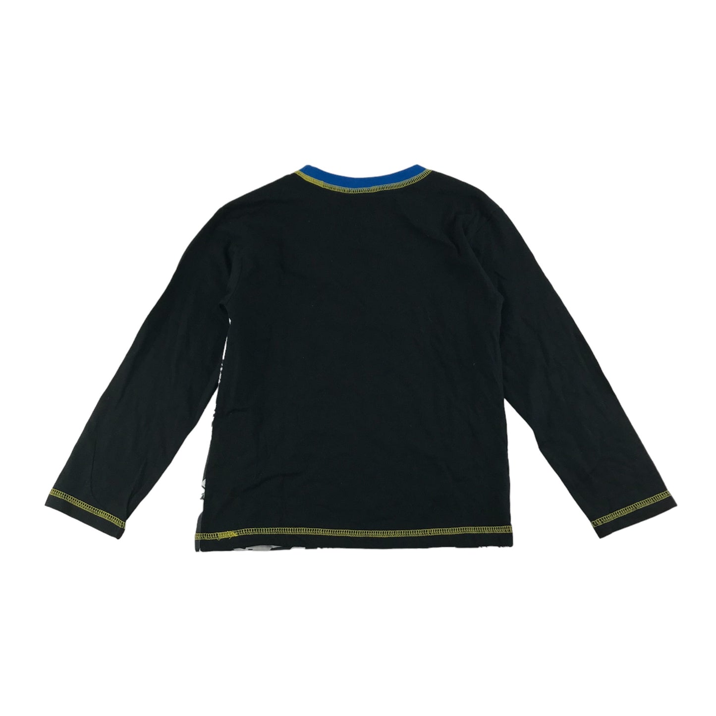 Batman T-Shirt Age 5 Blue Long Sleeve DC Gotham City Graphic