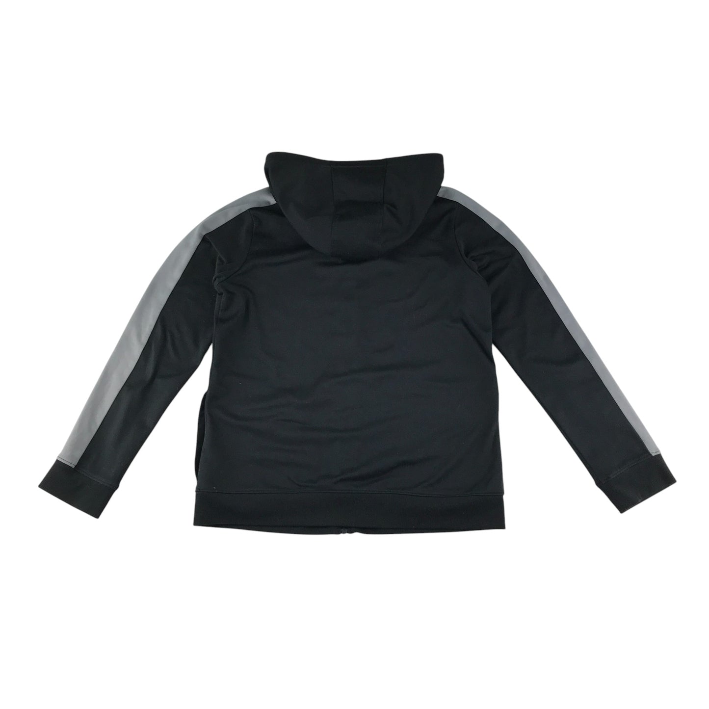 Under Armour hoodie 11-13 years black with grey arm strip detail