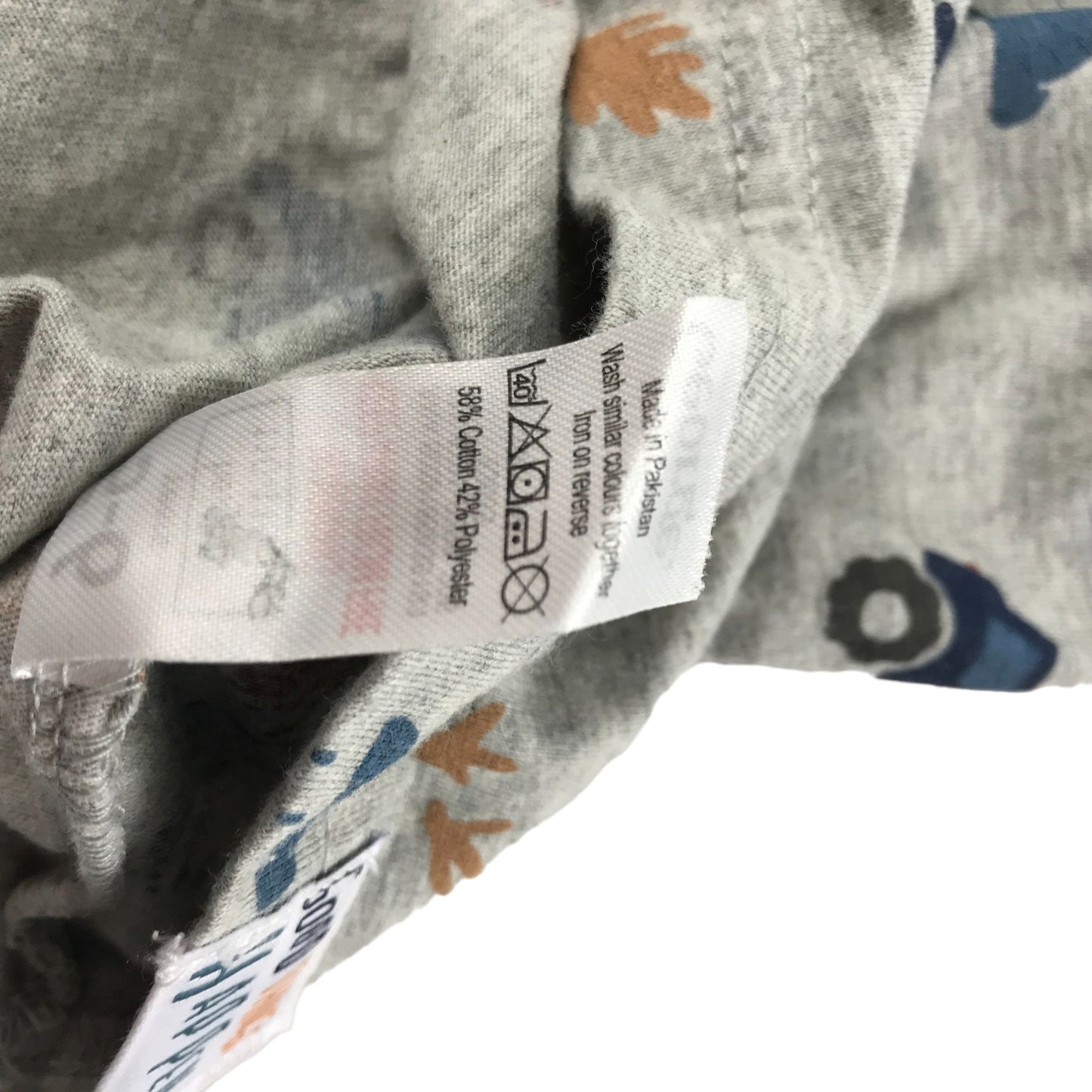 George Polo Shirt Age 5 Grey Long Sleeve Vehicle Print Graphic