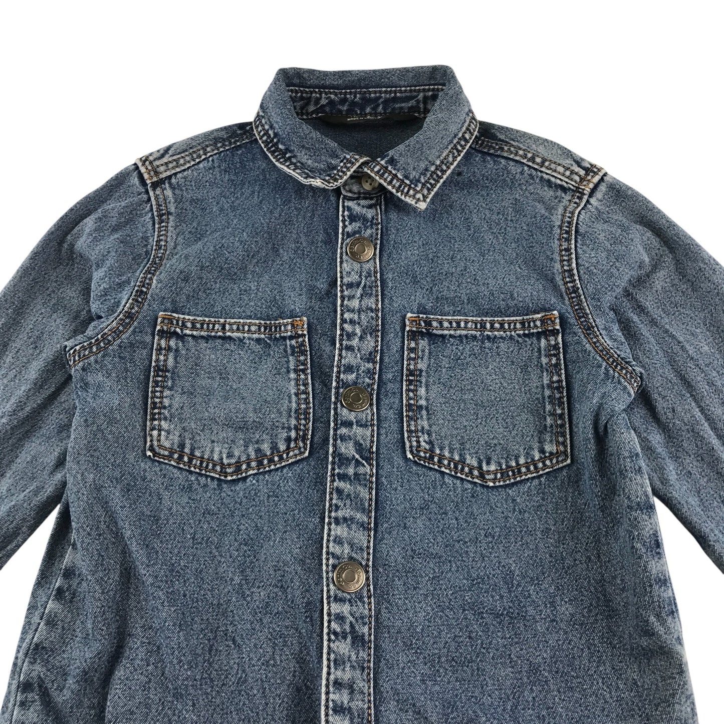 Primark denim shirt 7-8 years blue long sleeve