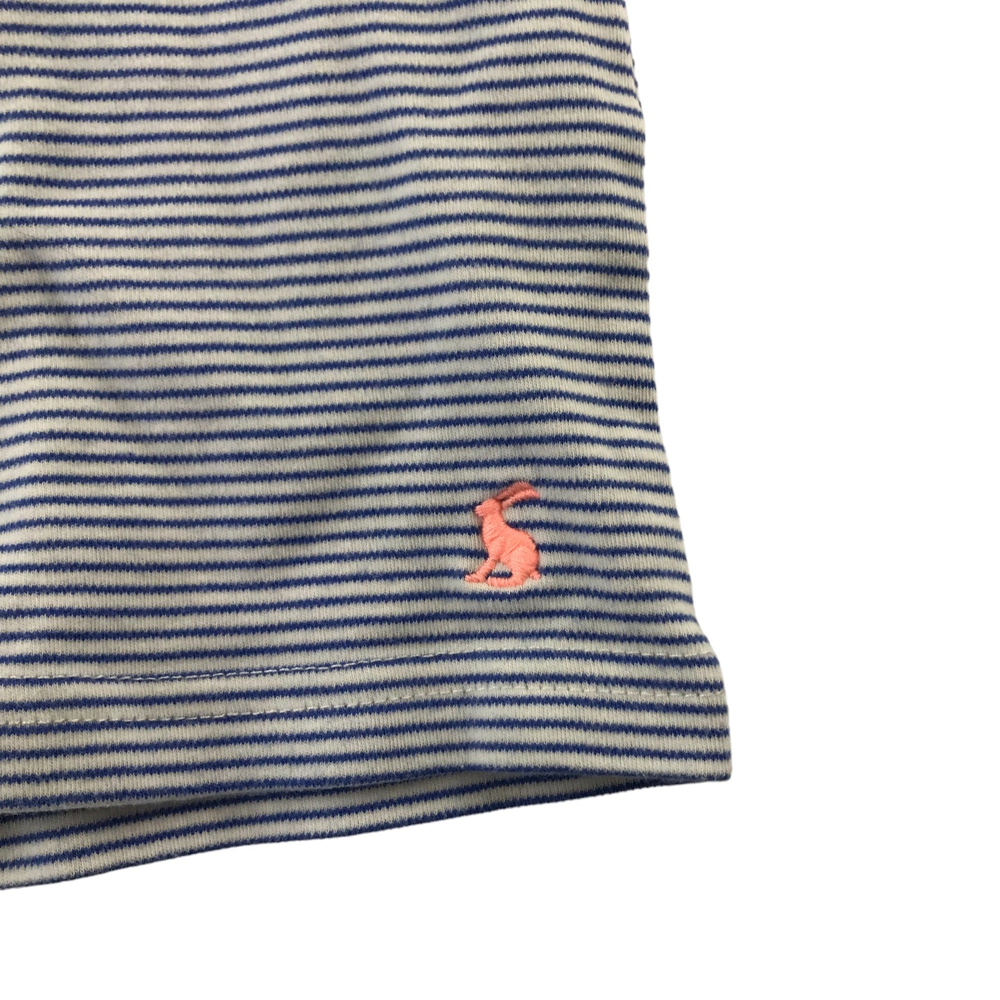 Joules T-shirt 11-12 years navy and white stripy cotton