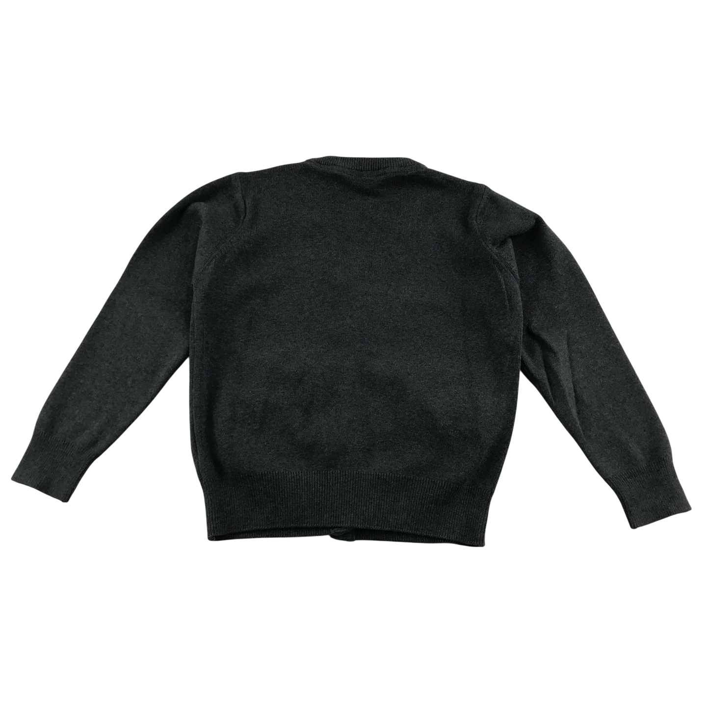 Dark grey girls with pockets school cardigan