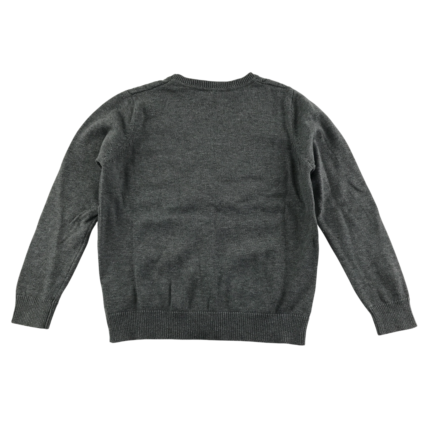 Light grey girls cable knit school cardigan