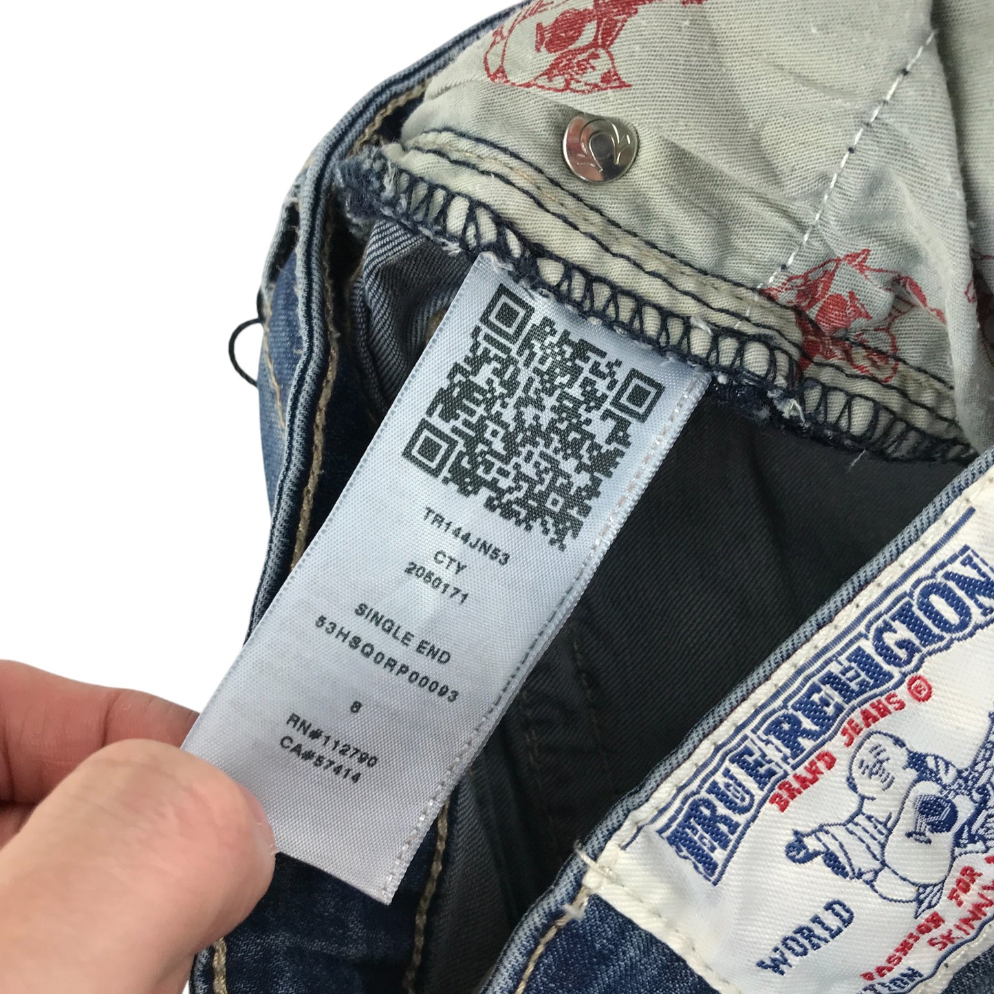 True Religion jeans 7-8 years blue denim skinny