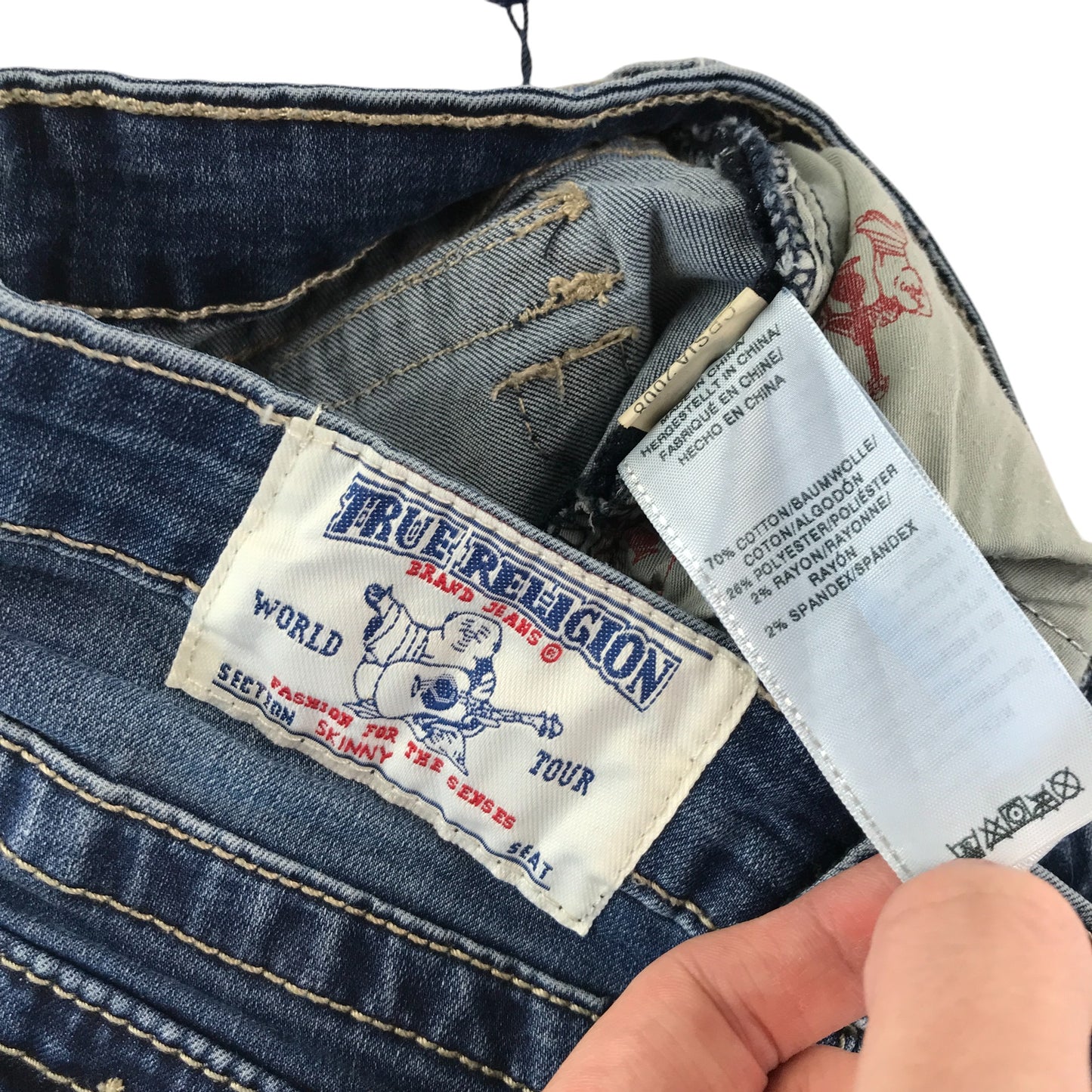 True Religion jeans 7-8 years blue denim skinny