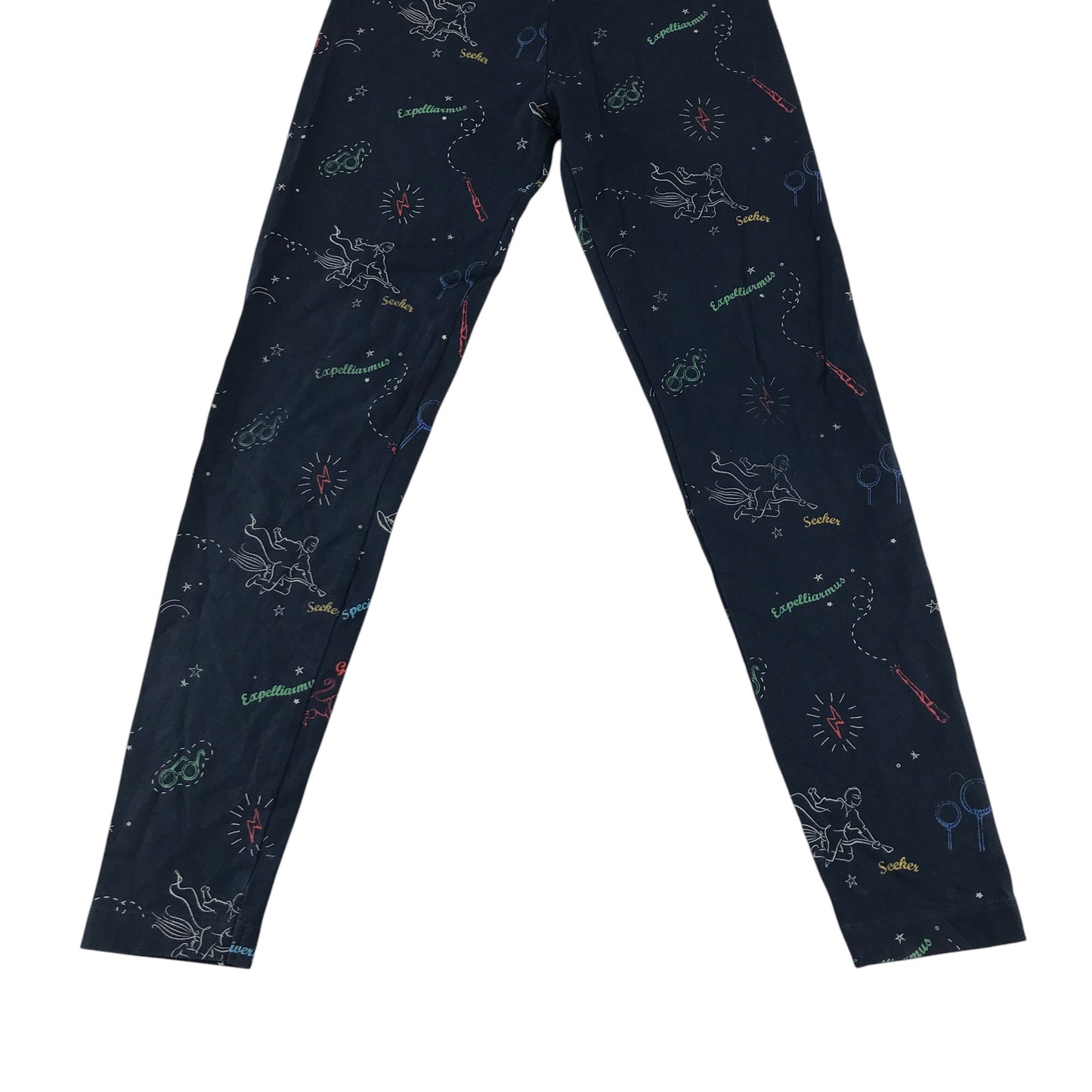 M&S leggings 11-12 years navy Harry Potter graphic design print