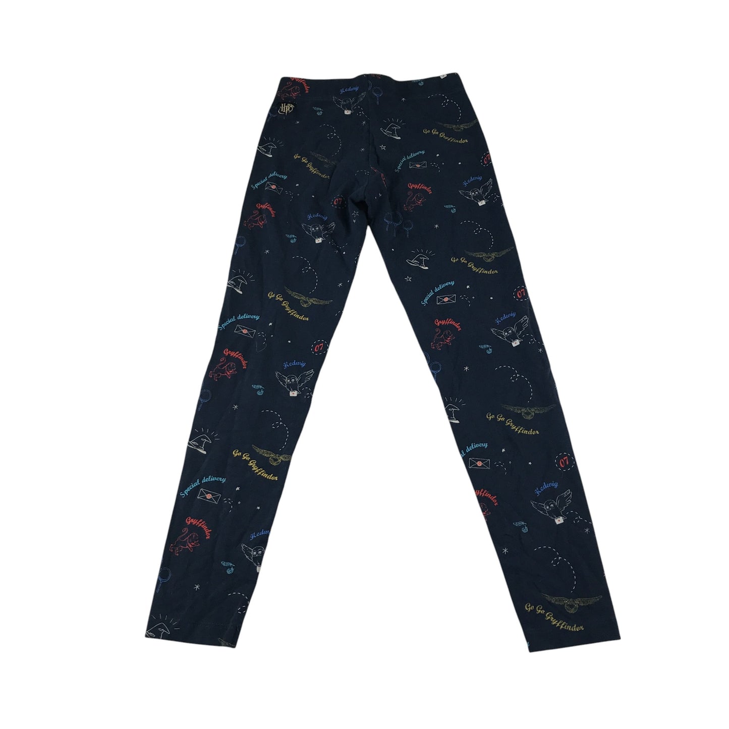 M&S leggings 11-12 years navy Harry Potter graphic design print