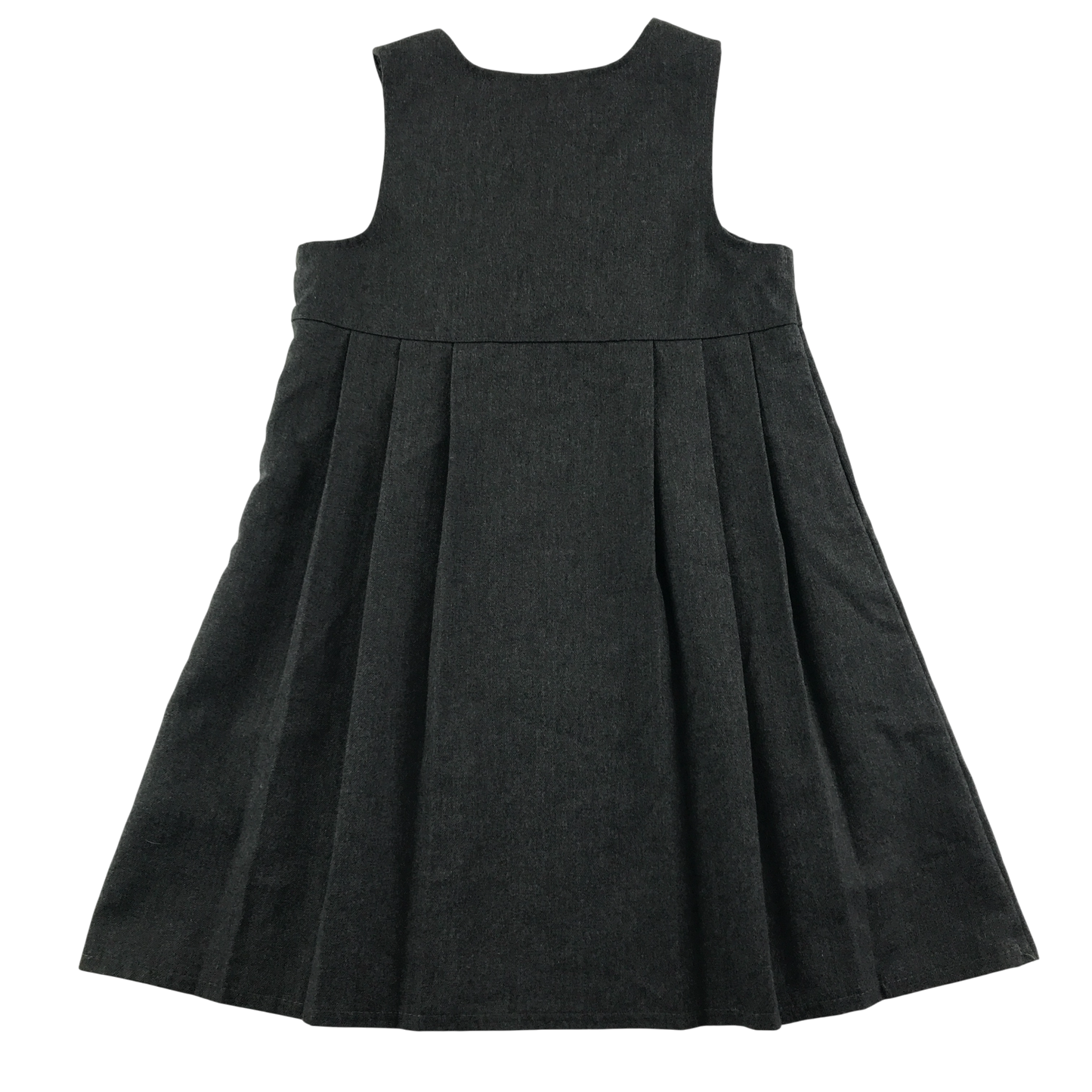 Girls grey double breasted school pinafore