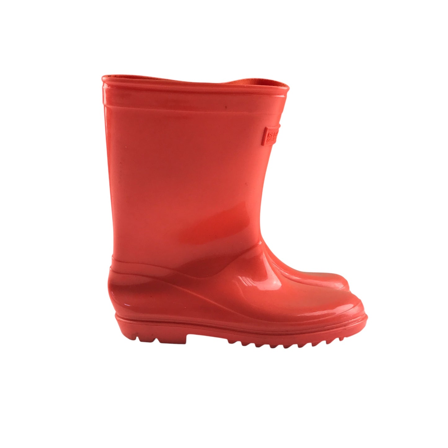Regatta Wellie boots shoe size 1 plain orange calf height