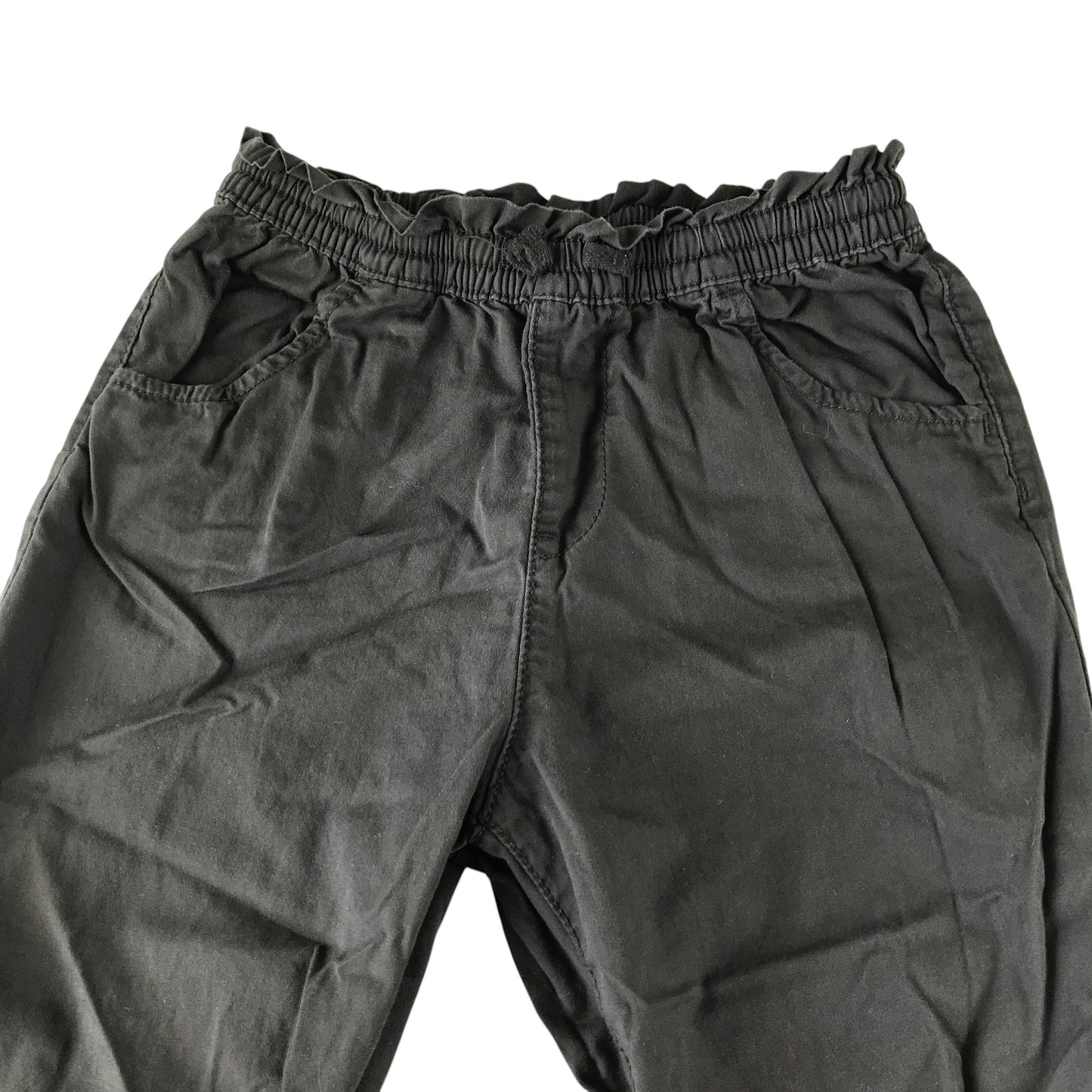 H&M trouser 6-7 years dark grey elasticated waistband cotton