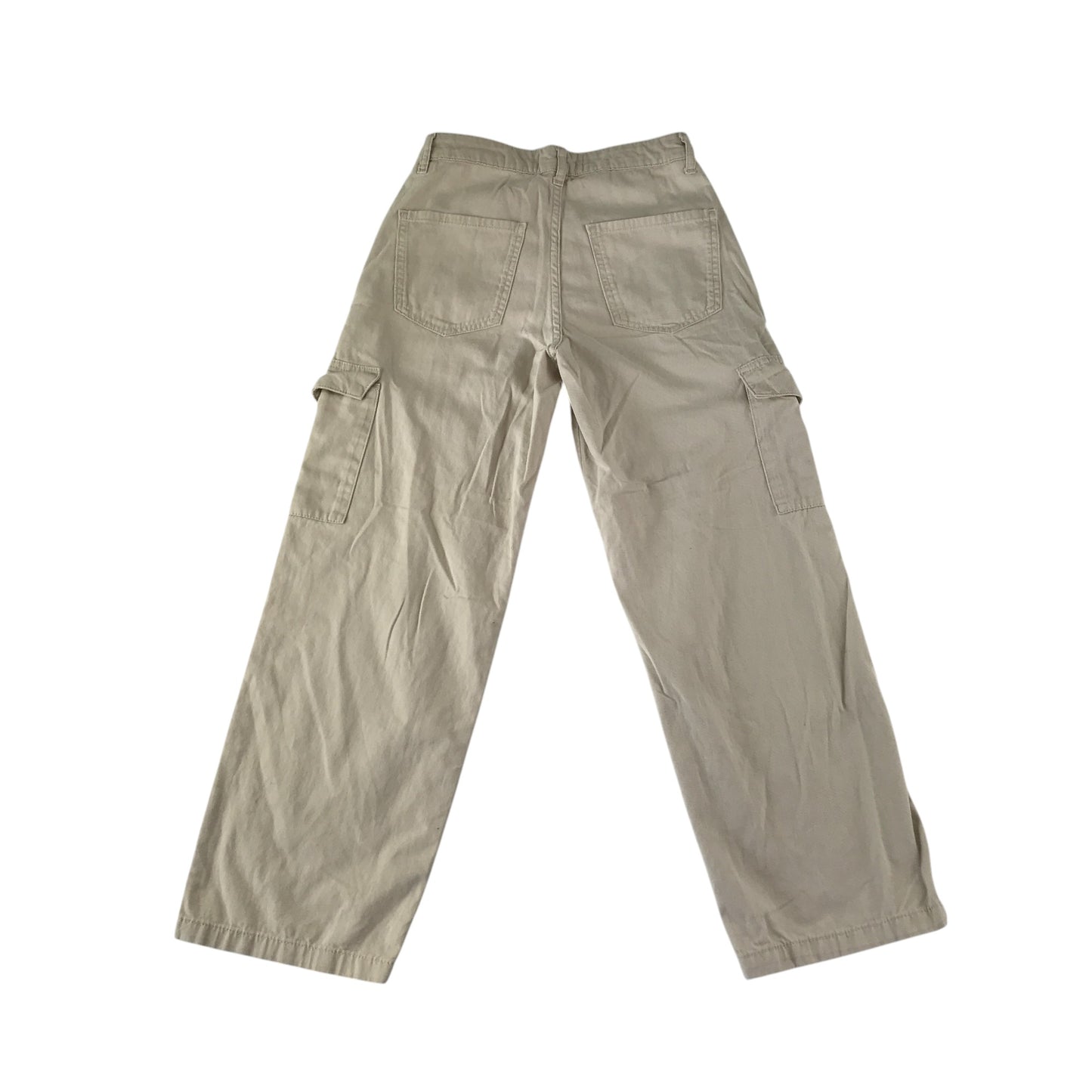 New Look 915 trouser 10-11 years beige denim cargo style cotton