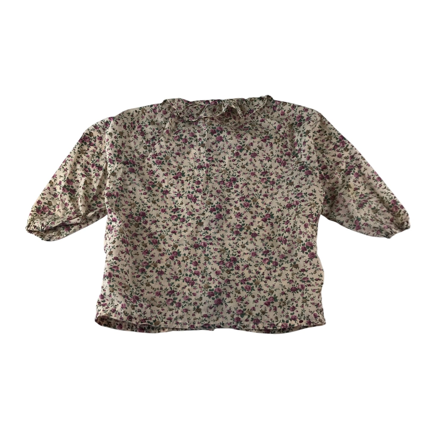 What Mother Made blouse 4-5 years white floral design