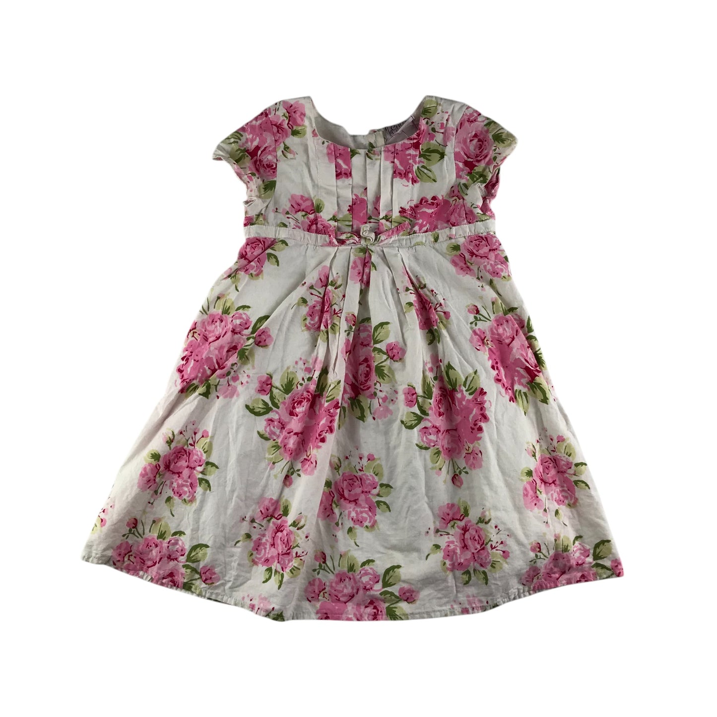 Chloe Louise dress 4-5 years white and floral cotton