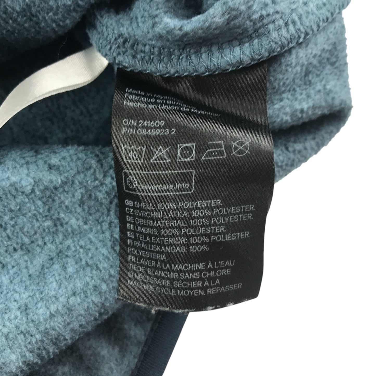 H&M fleece 5-6 years blue with full zipper