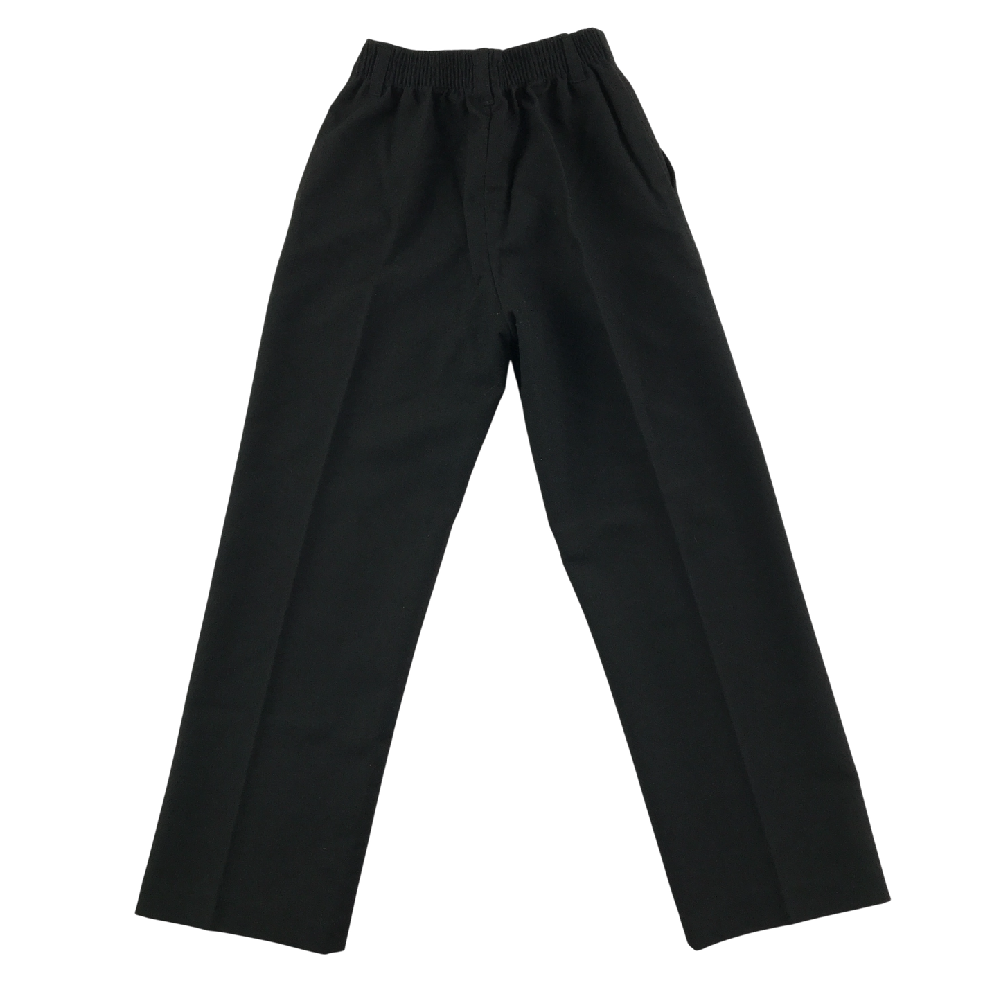 Black boys elasticated waist school trousers