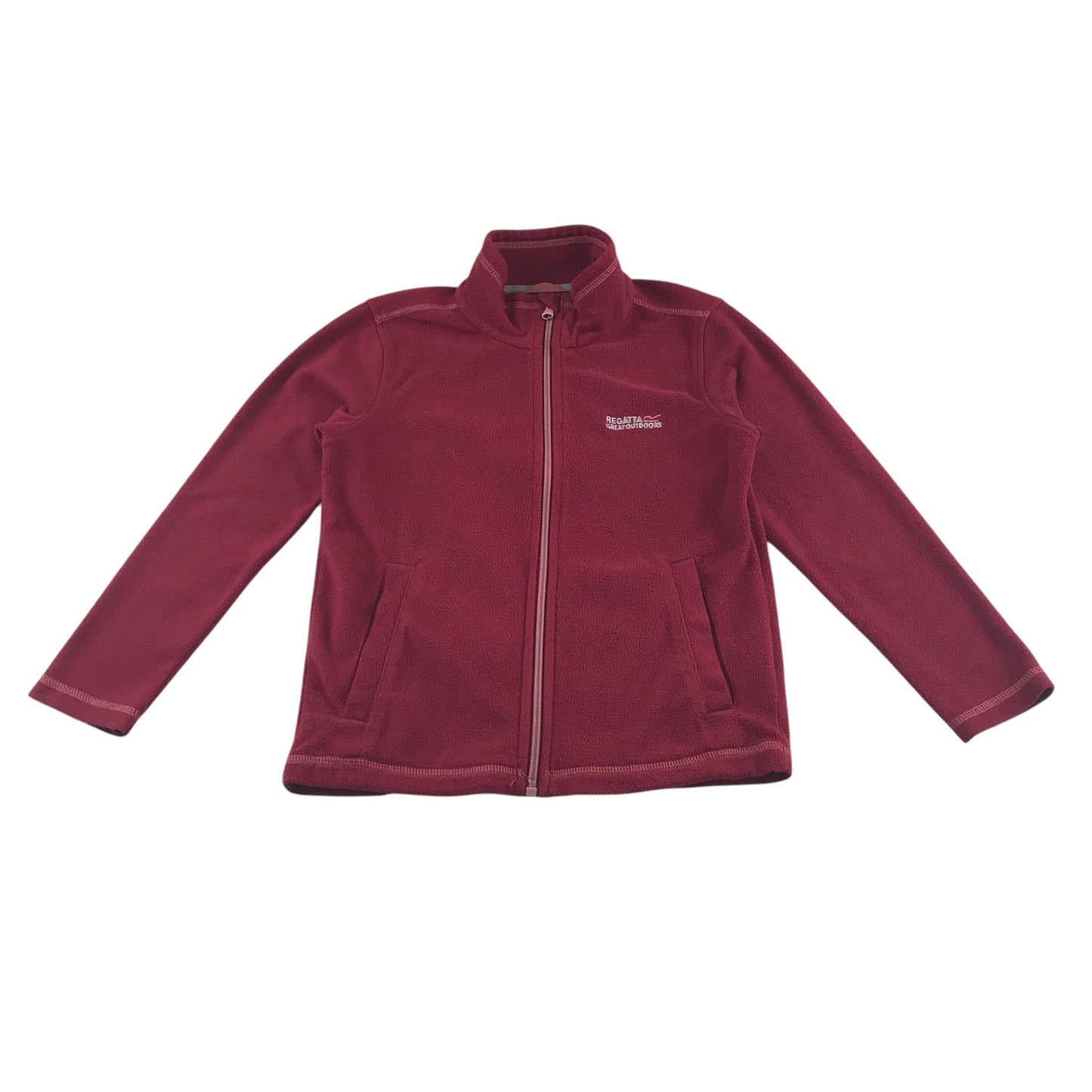 Regatta fleece 7-8 years pink full zipper with logo