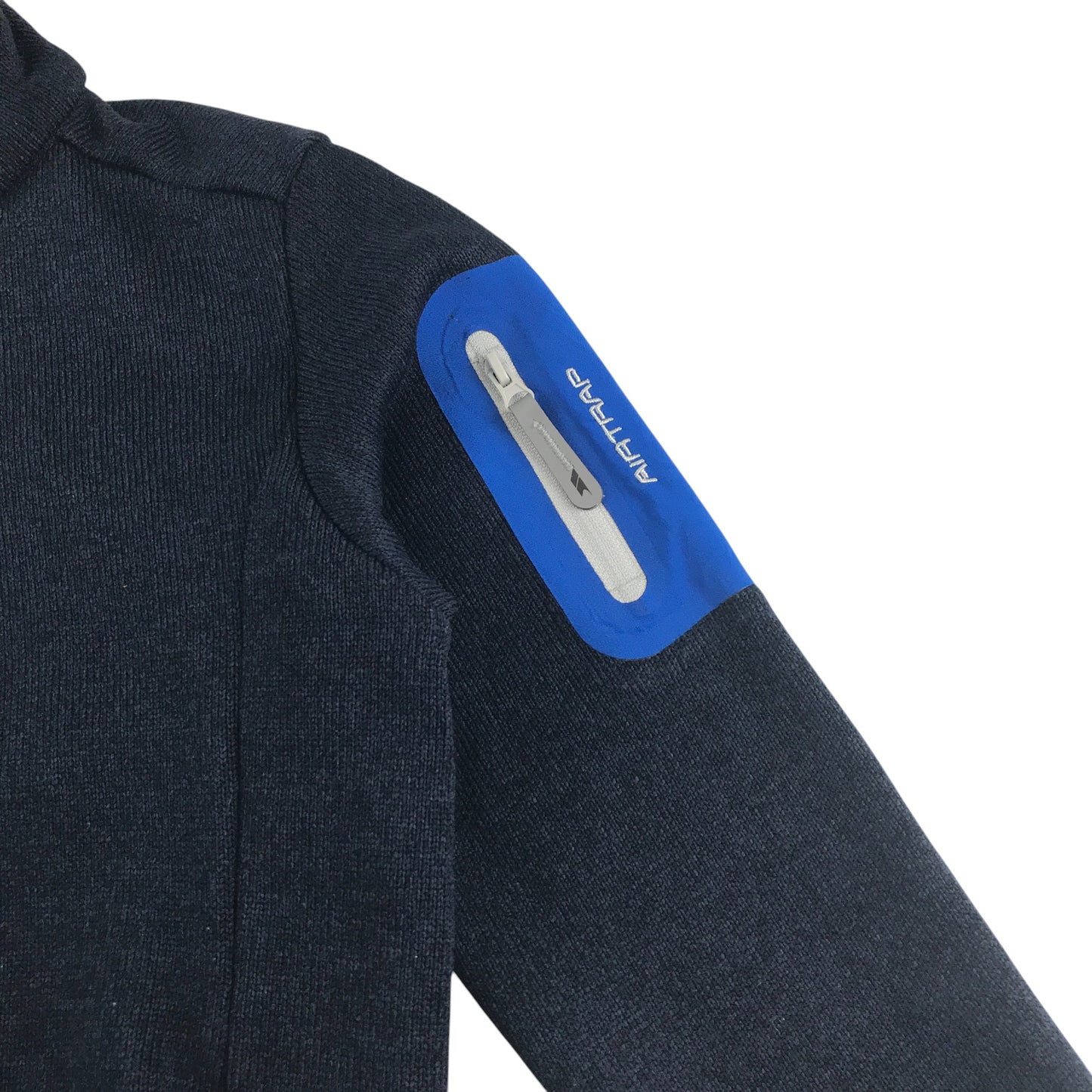 Trespass Eco fleece 7-8 years Navy full zipper with logo