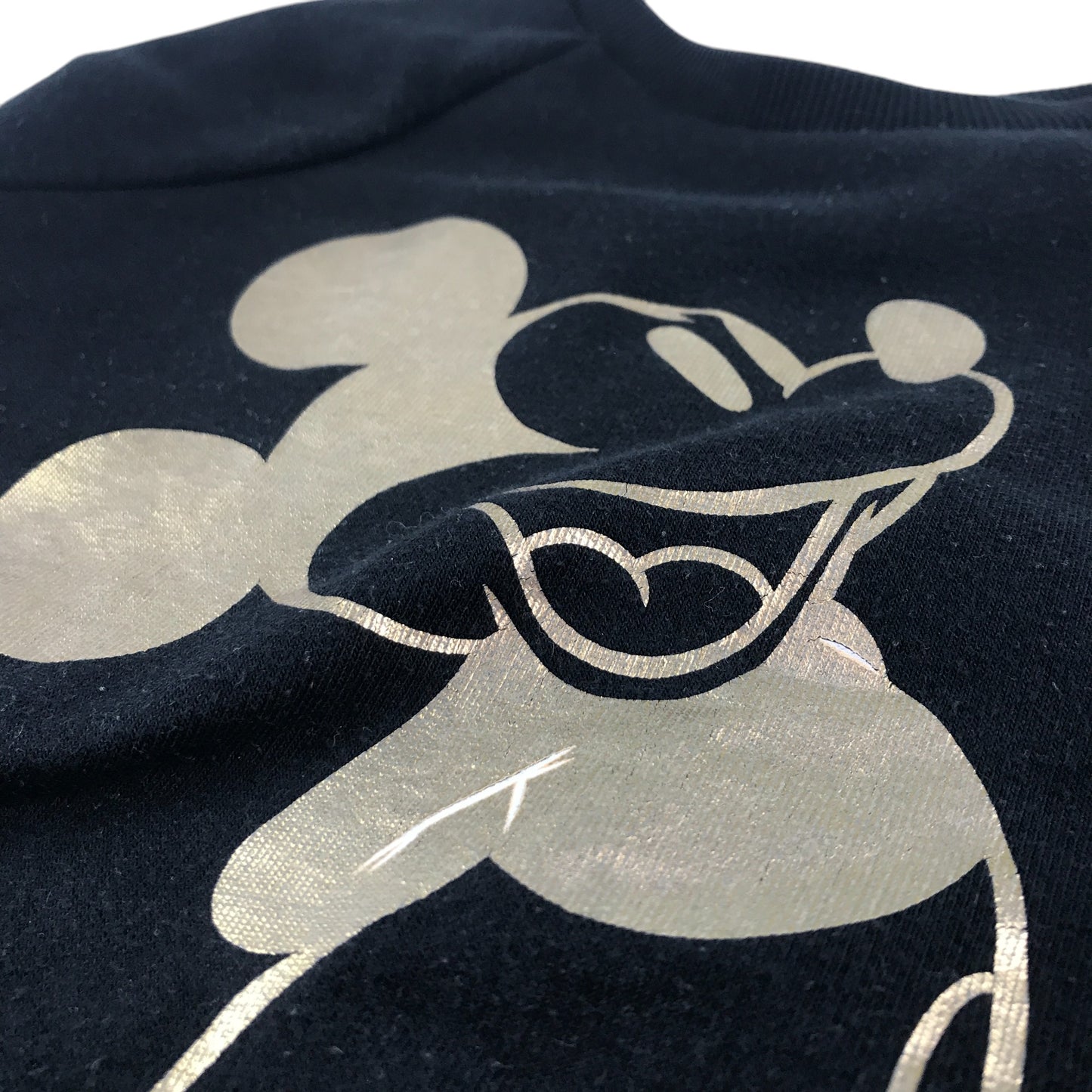 F&F sweater 5-6 years black and gold Disney Mickey Mouse jersey