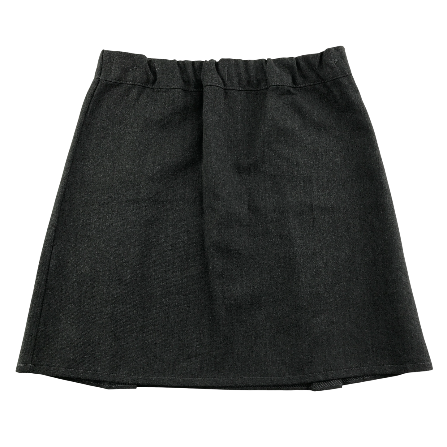 M&S girls grey floral embroidered adjustable waistband school skirt