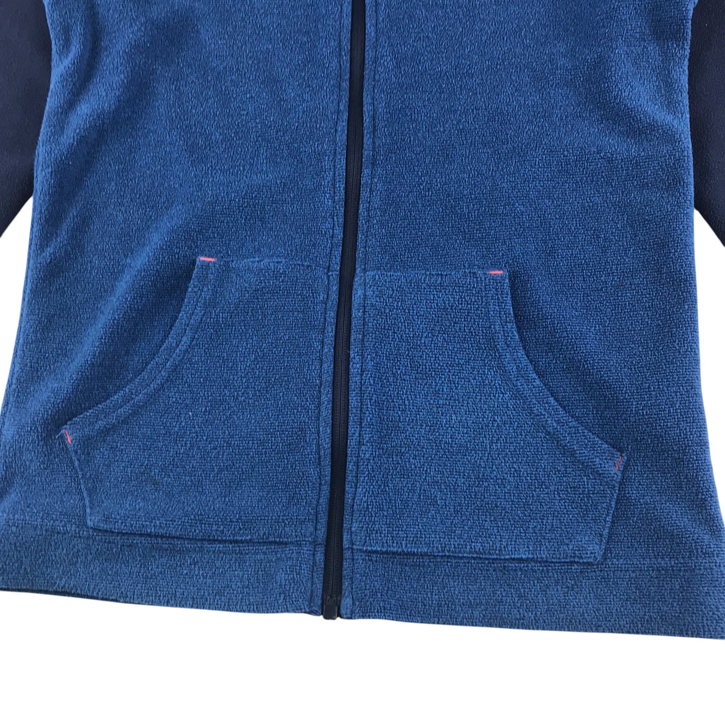 Mountain Warehouse fleece 9-10 years blue with navy sleeve and hood