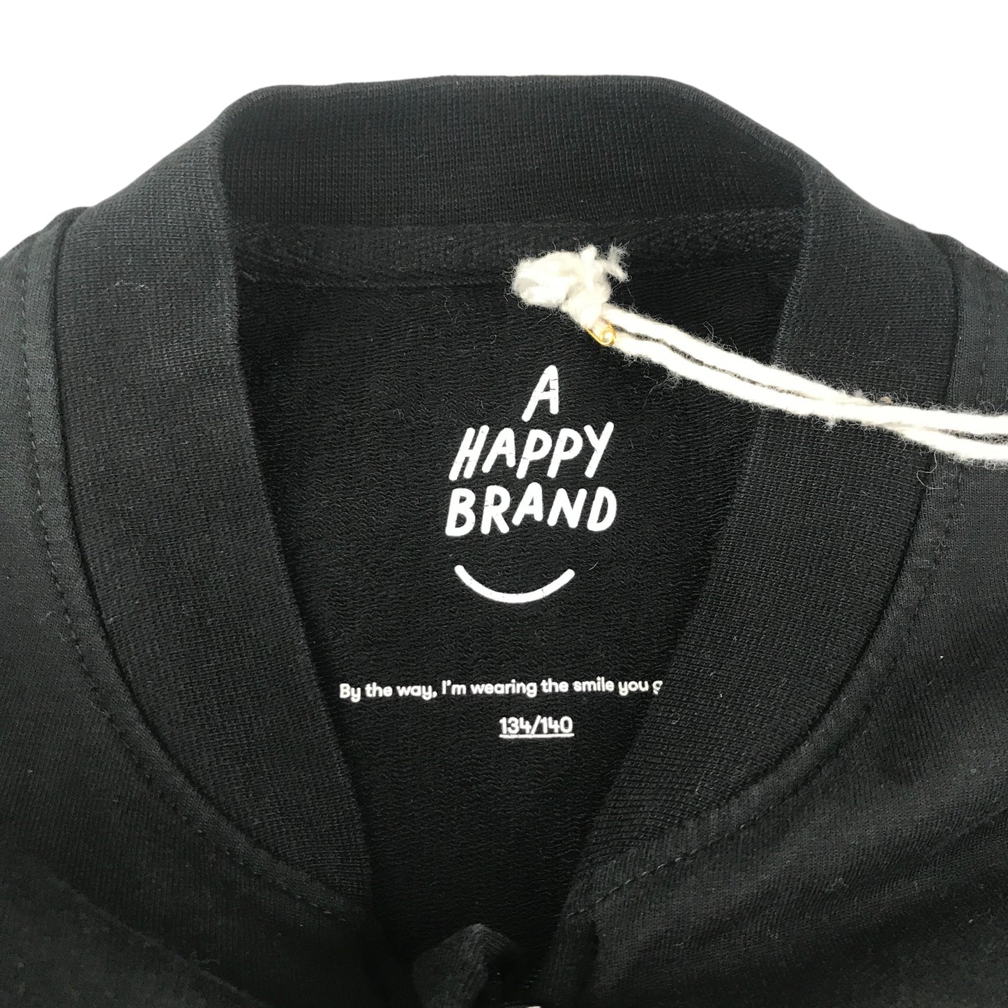 A Happy Brand sweater 9-10 years black bomber style with full zipper