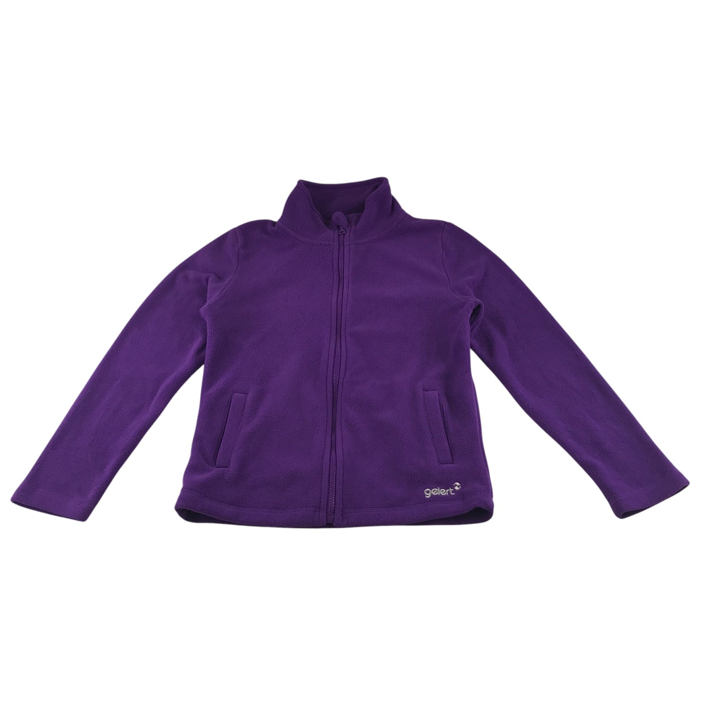 Gelert fleece 12-13 years purple plain with full zipper