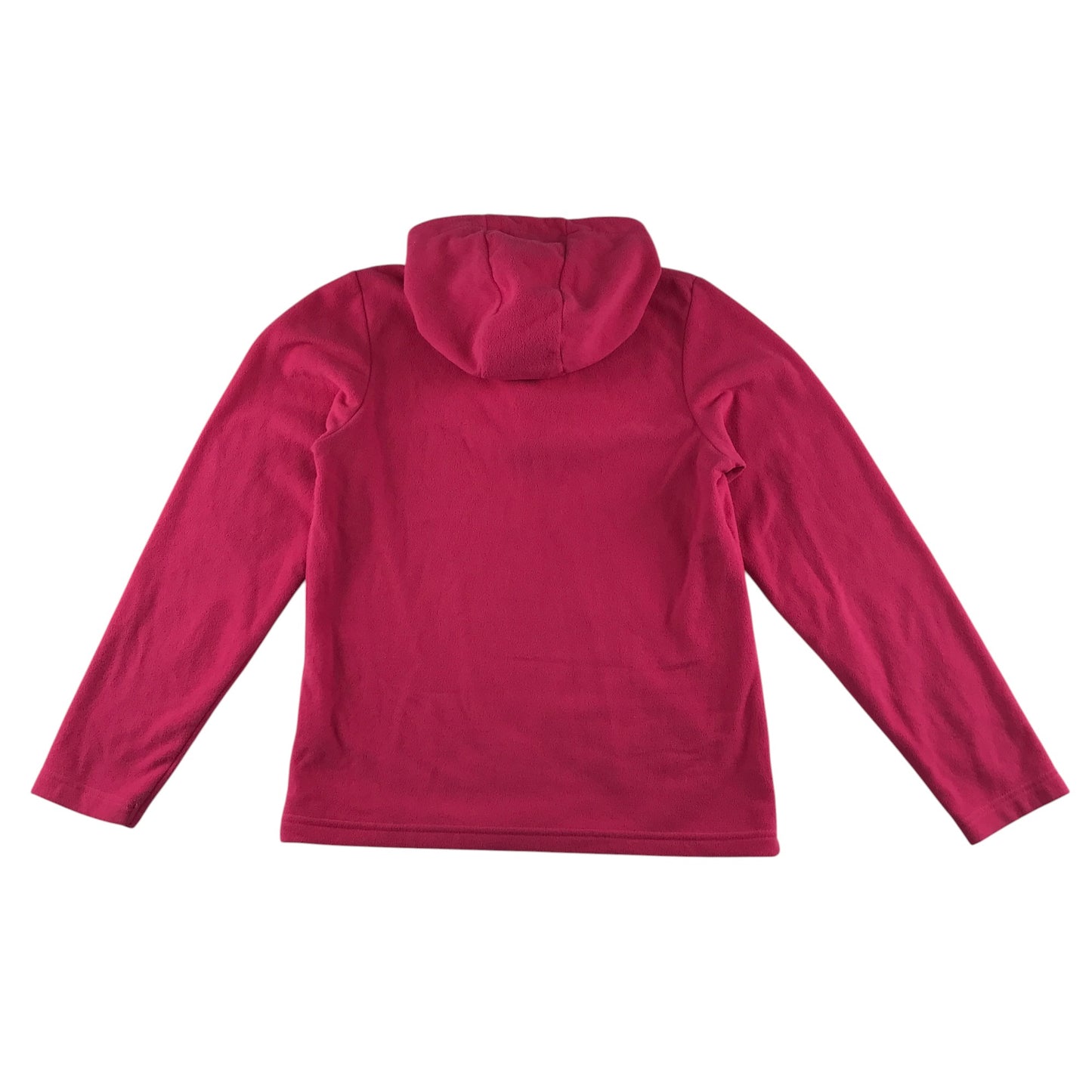 Mountain Warehouse fleece 12-13 years pink plain with quarter zipper pull-over