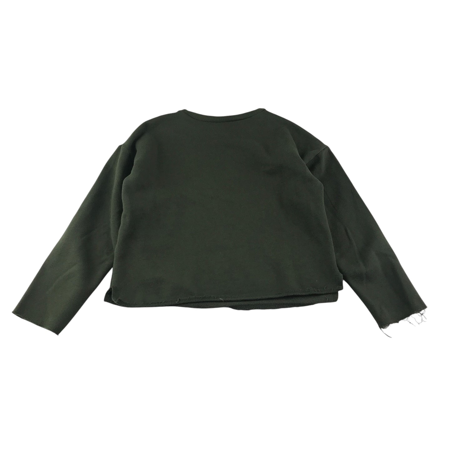 Zara sweater 9-10 years khaki green glitter lightnings