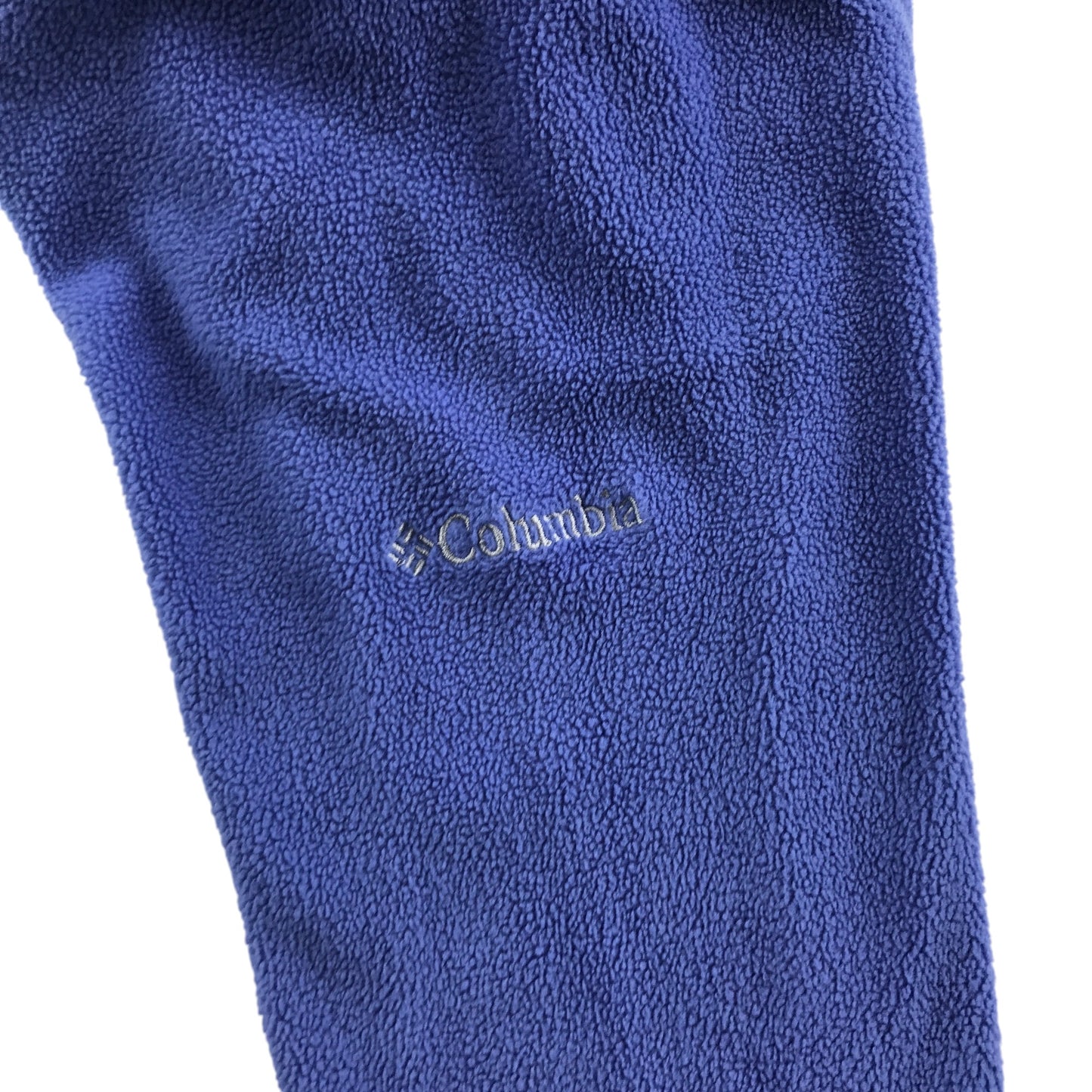Columbia fleece woman's XS blue plain with quarter zipper pull-over