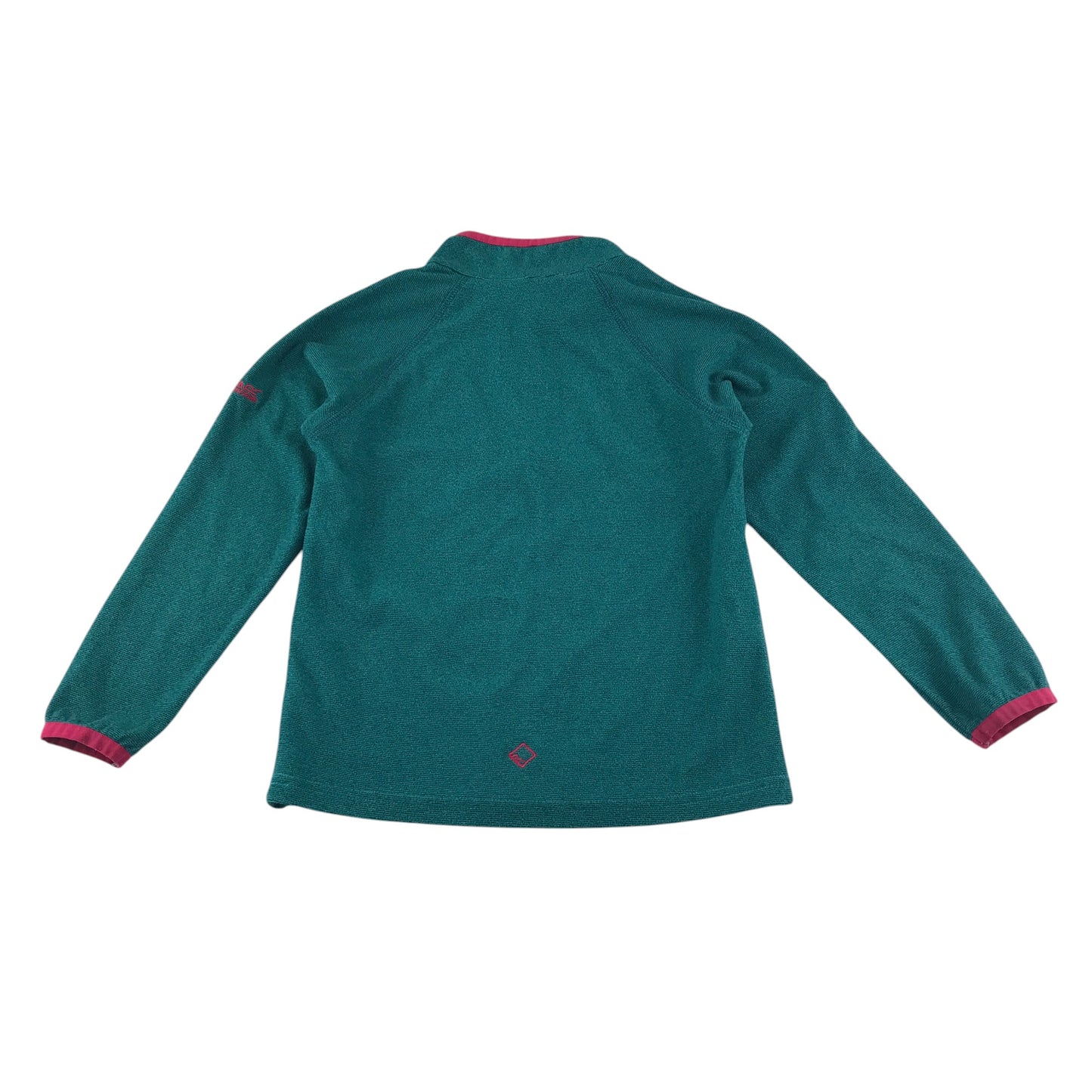 Regatta fleece 7-8 years blue with pink detailing quarter zipper pull-over