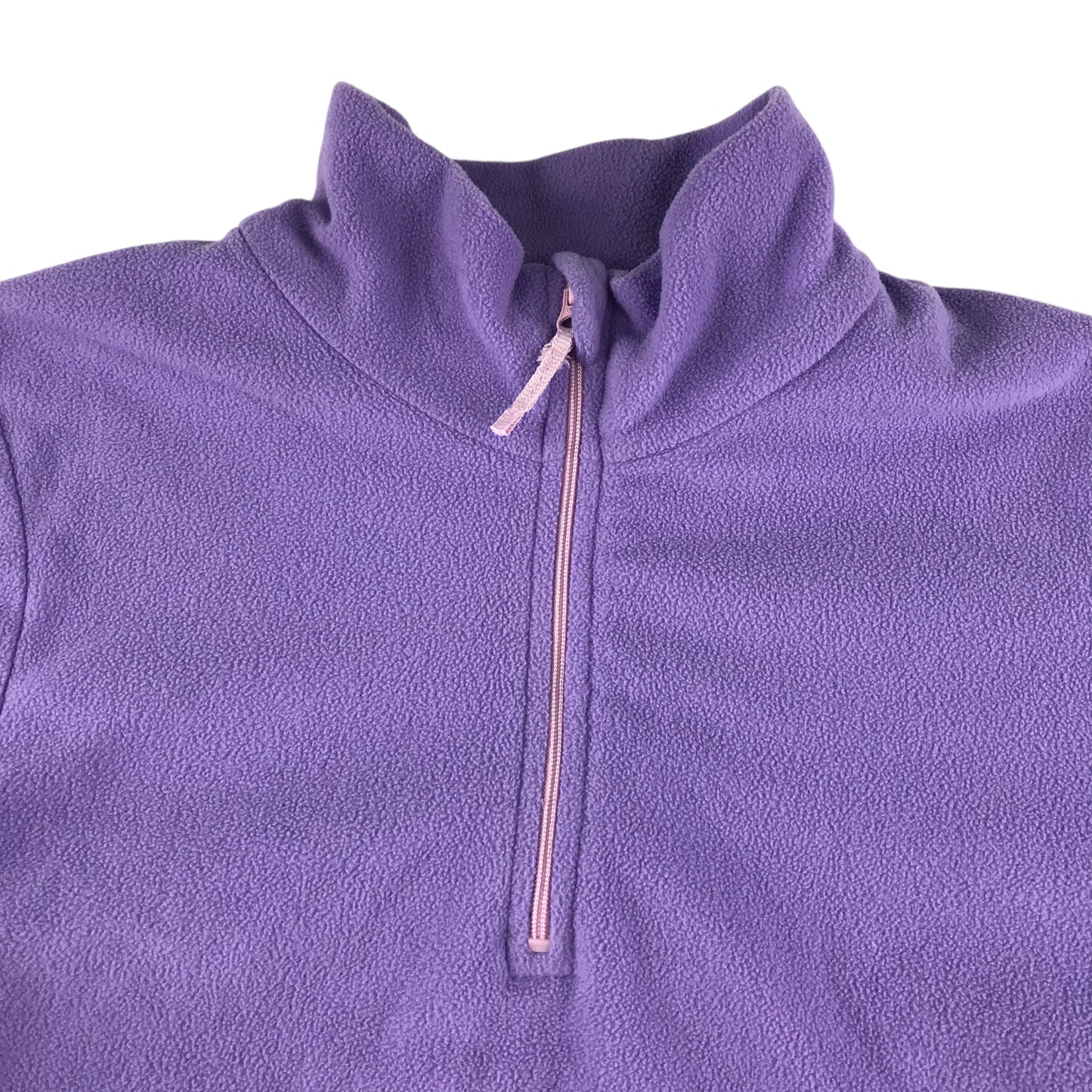 Mountain Warehouse fleece 12-13 years lilac plain with quarter zipper pull-over