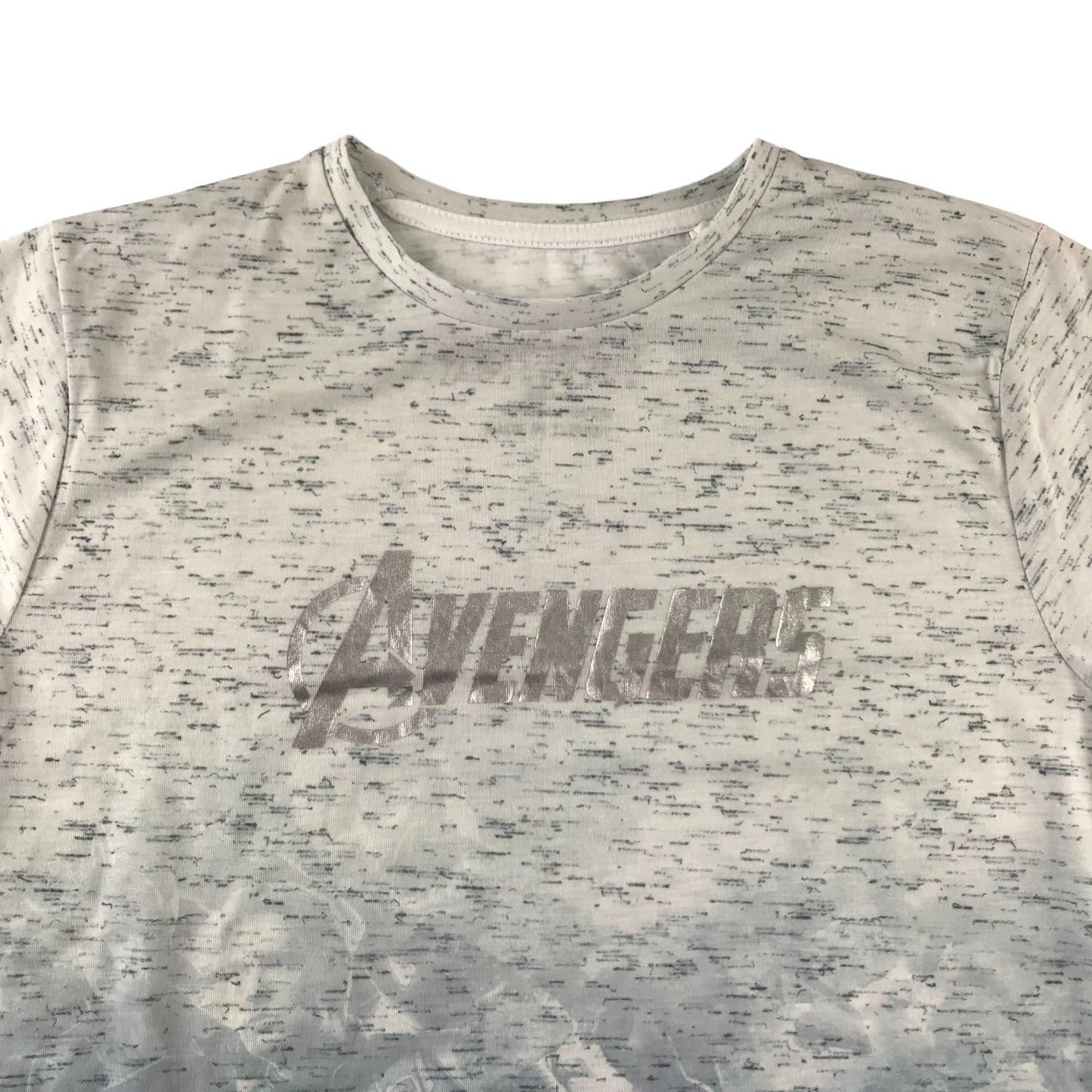 Primark T-shirt Age 12 Grey and Blue Avengers Print