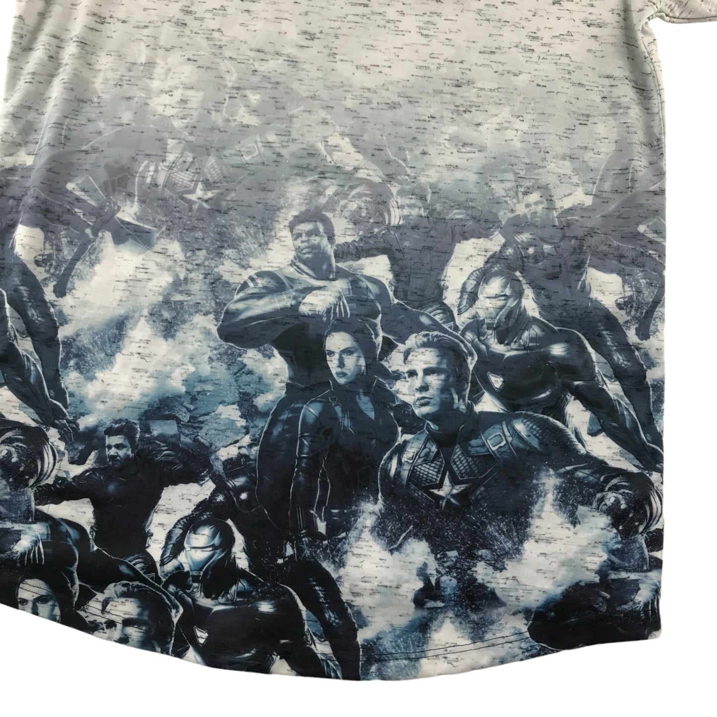 Primark T-shirt Age 12 Grey and Blue Avengers Print
