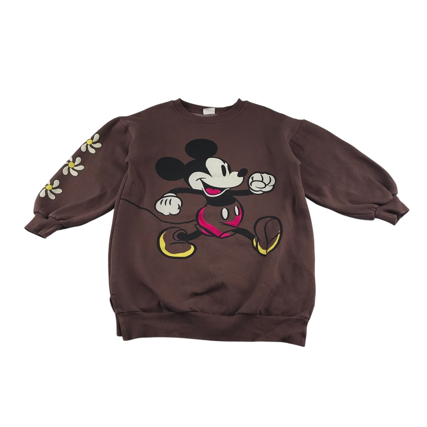 Zara Sweatshirt 8-9 years brown Mikey Mouse graphic jumper