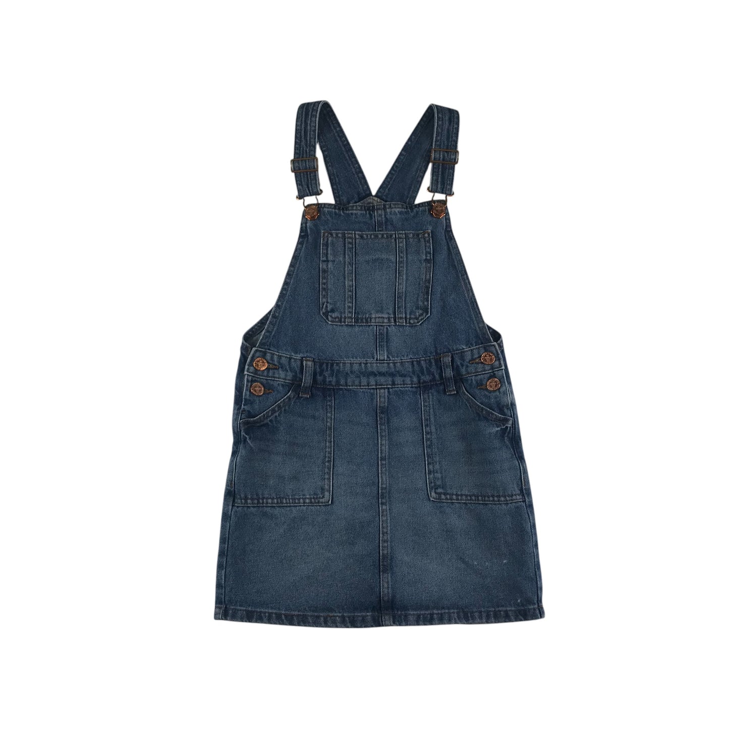 M&S dungaree dress 8-9 years denim cotton