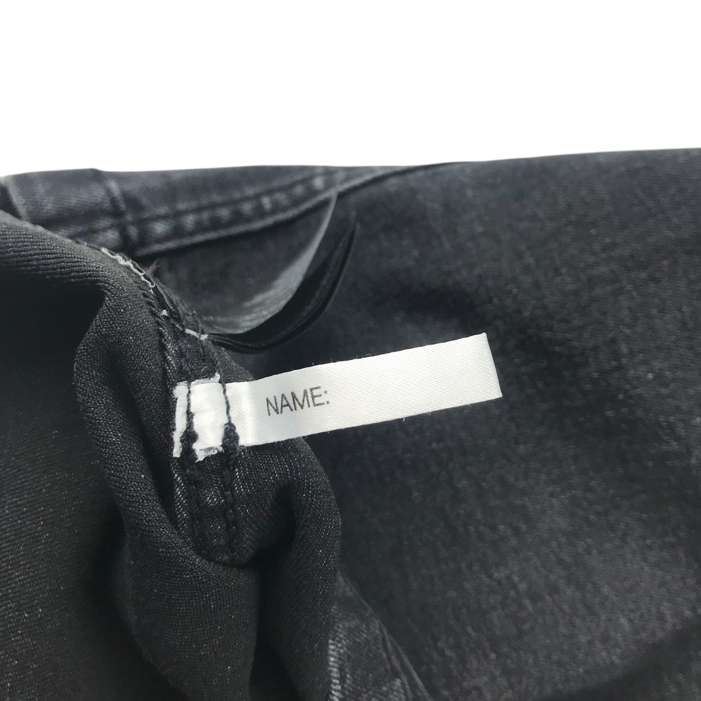 H&M dungaree dress 9-10 years black stretchy denim