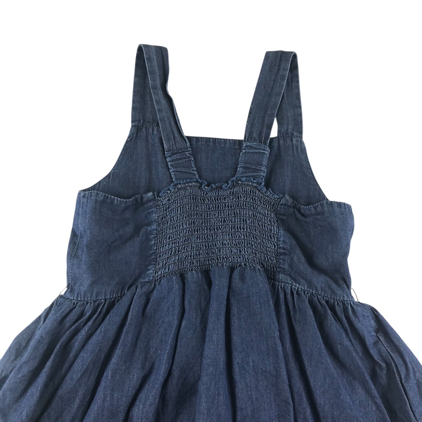 GAP dress 10-11 years blue denim style with mesh underlay