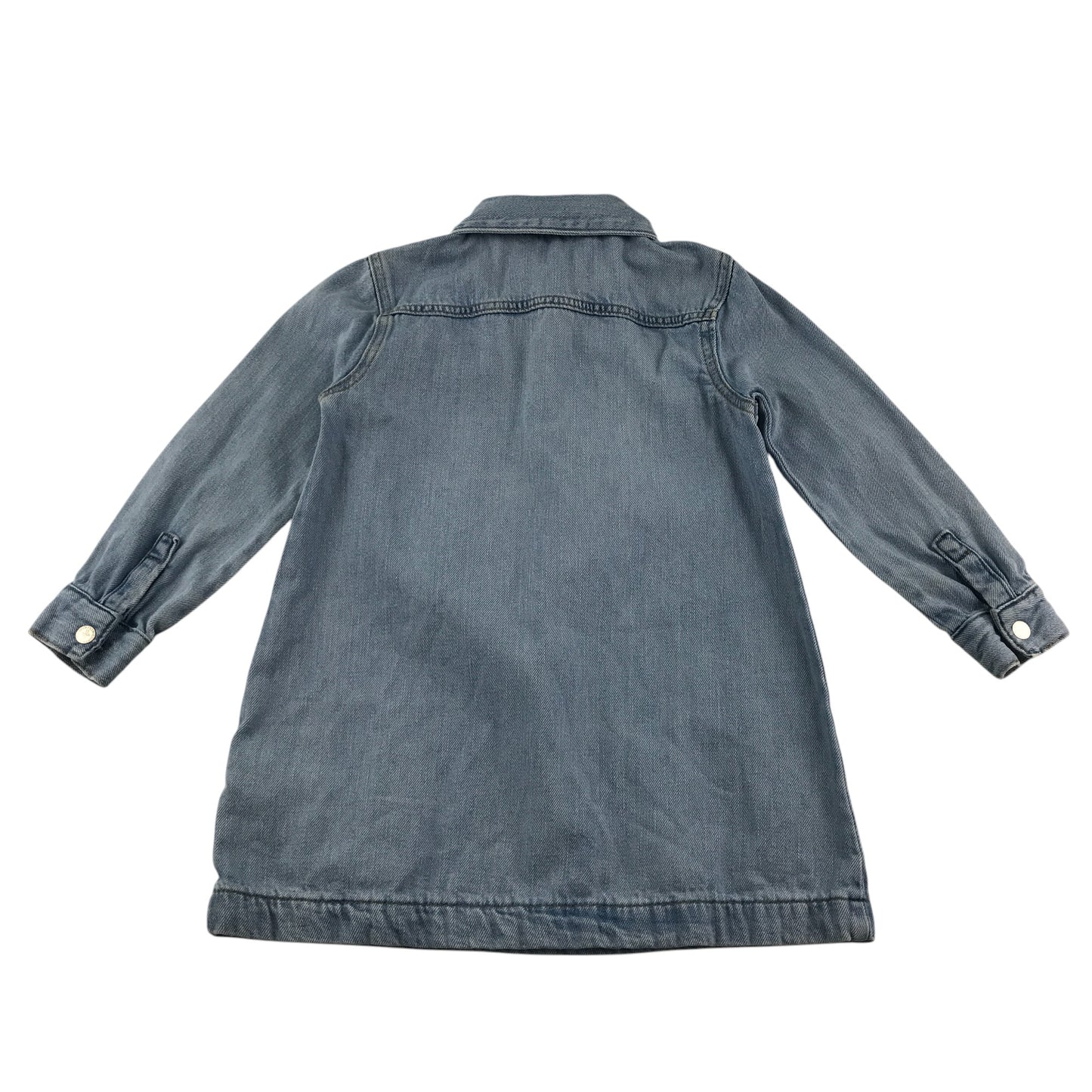 M&S denim dress 6-7 years blue long sleeve cotton