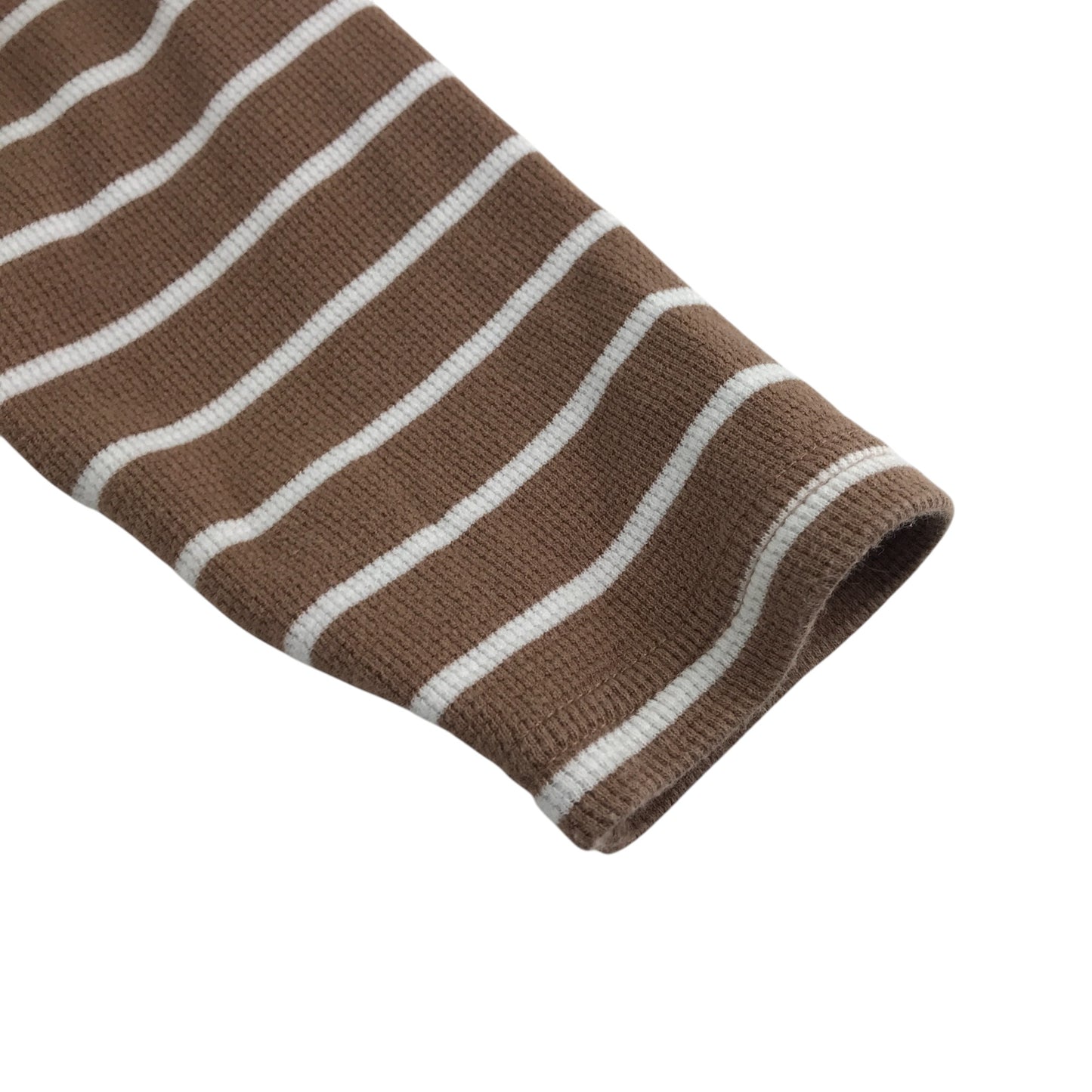 Tu long sleeve t-shirt 4-5 years years brown and white stripes cotton