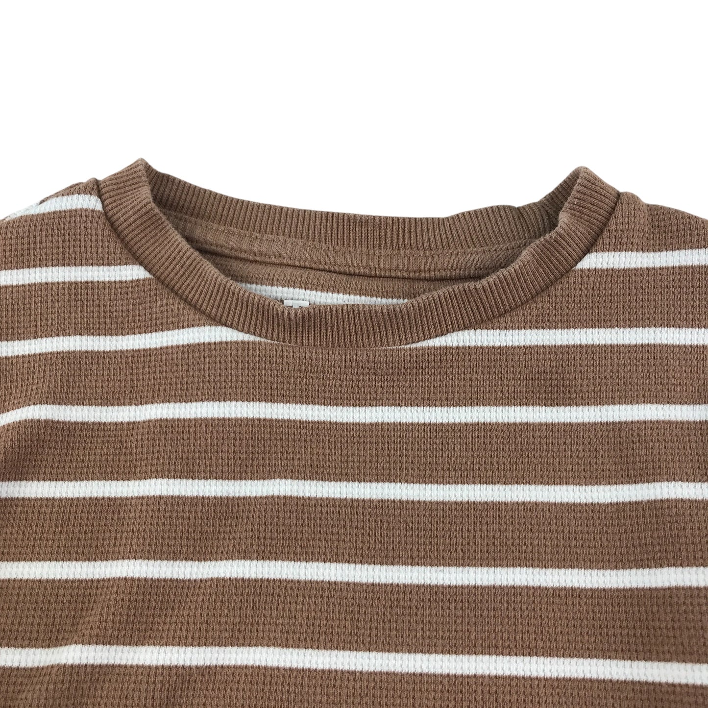 Tu long sleeve t-shirt 4-5 years years brown and white stripes cotton
