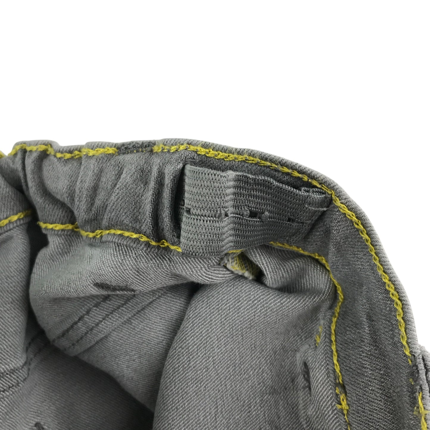 Tu jeans 4-5 years grey denim carpenter style with button up elasticated waist
