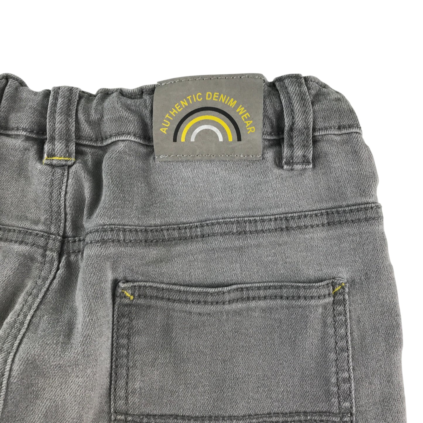 Tu jeans 4-5 years grey denim carpenter style with button up elasticated waist