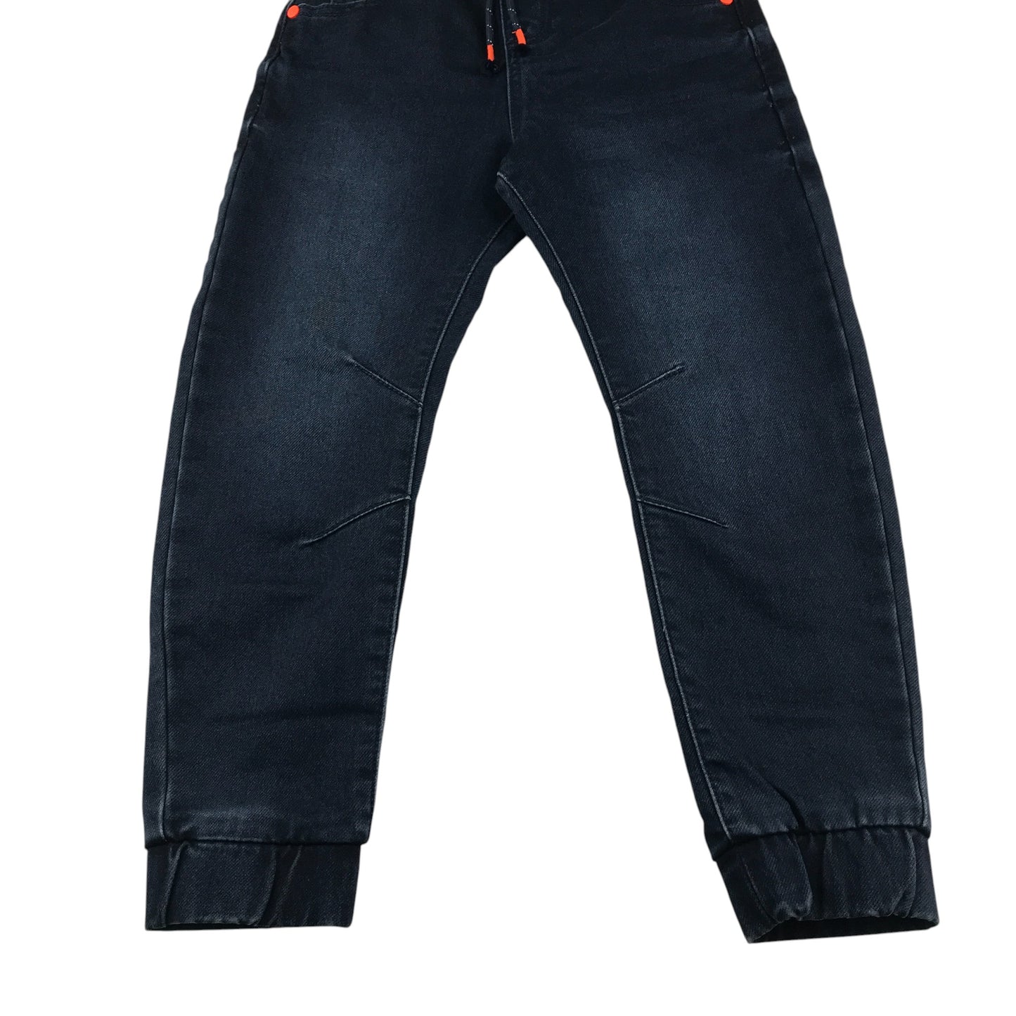 F&F jogger jeans 6-7 years dark blue elasticated waist