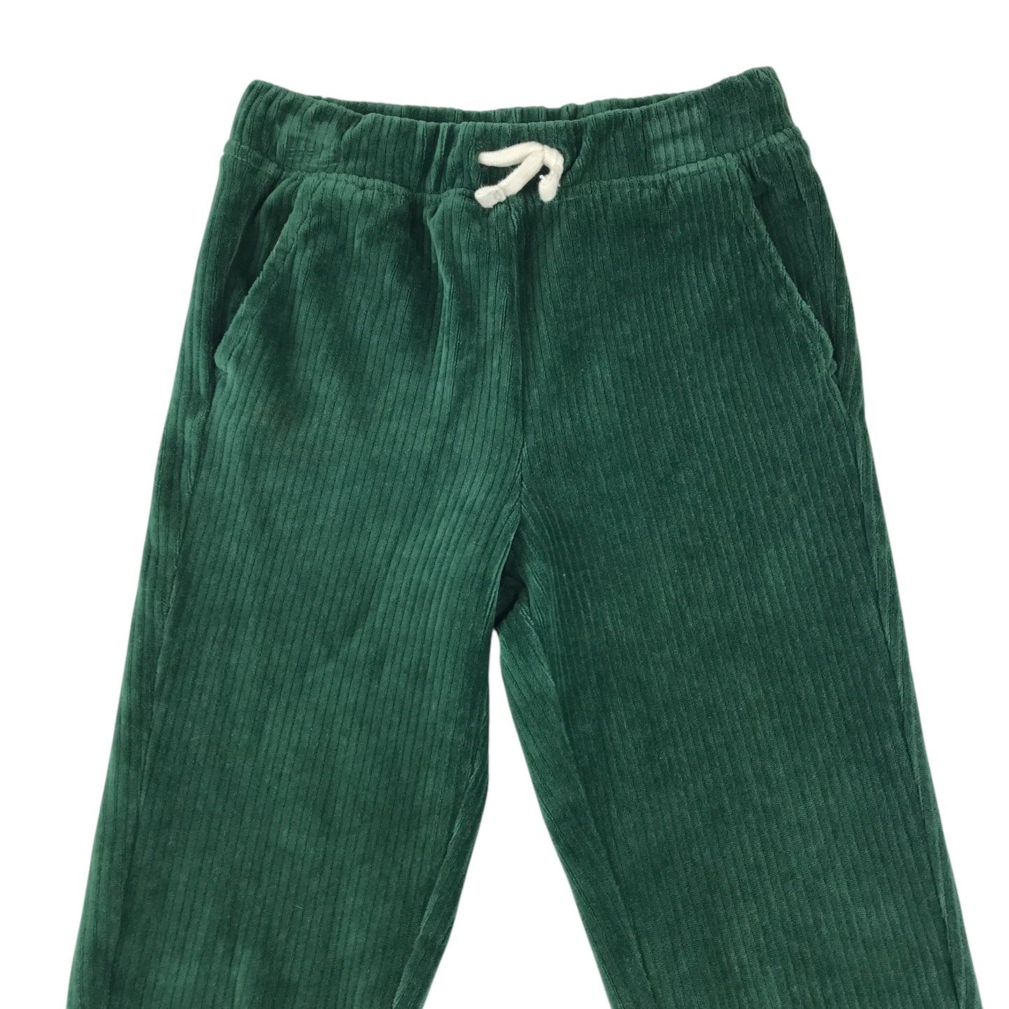 John Lewis Anyday Trousers 7-8 years dark green corduroy
