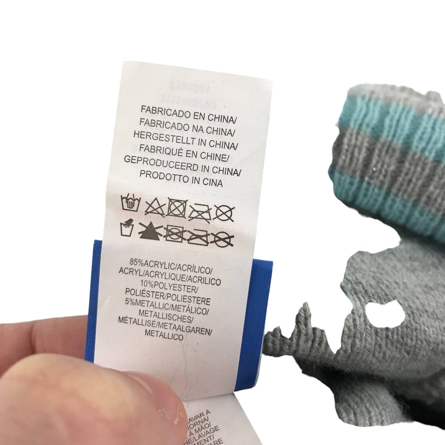 Primark Bobble Hat Kids Size S/M Grey Disney Frozen Anna and Elsa